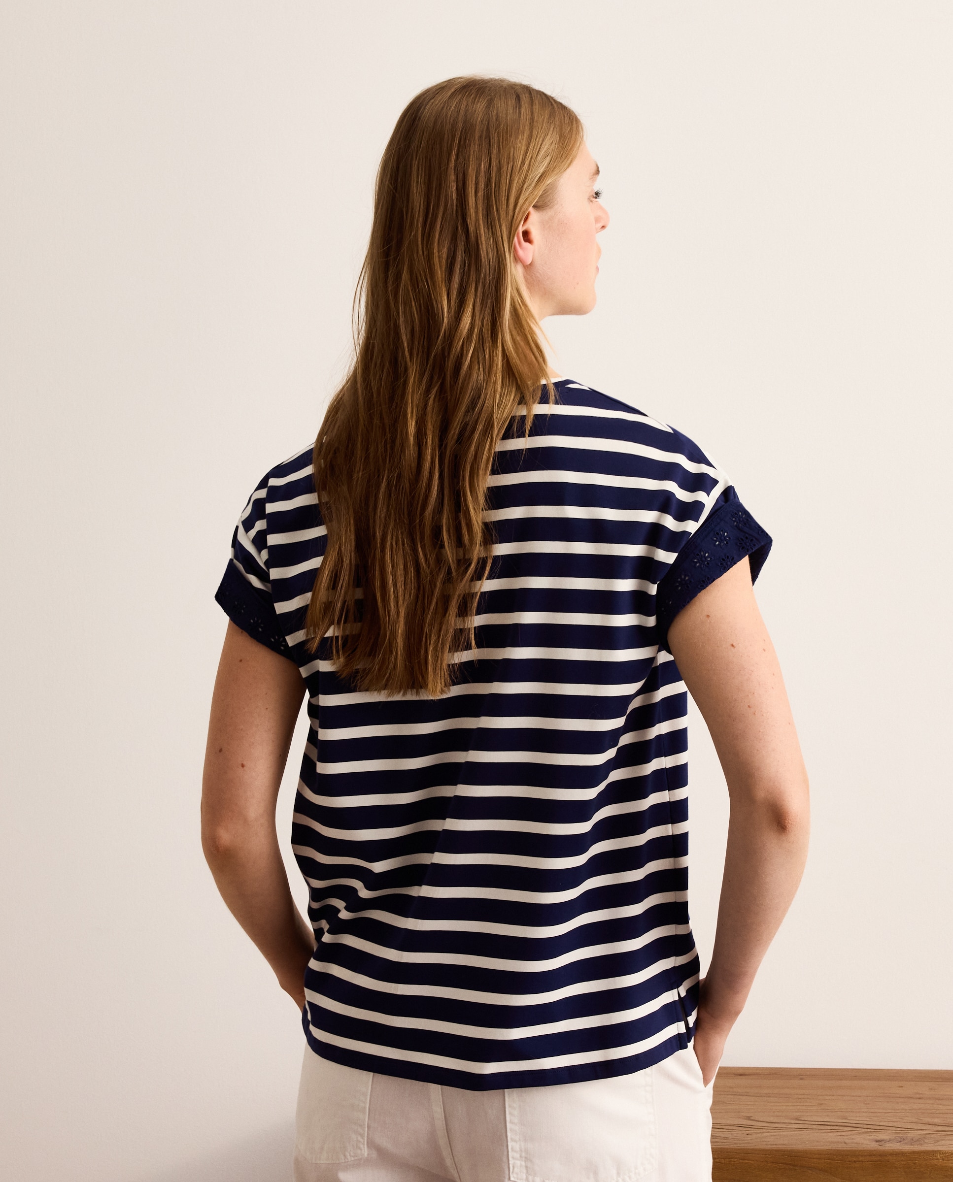 Camiseta de mujer a rayas - Lloyd's - Azul Azul-3