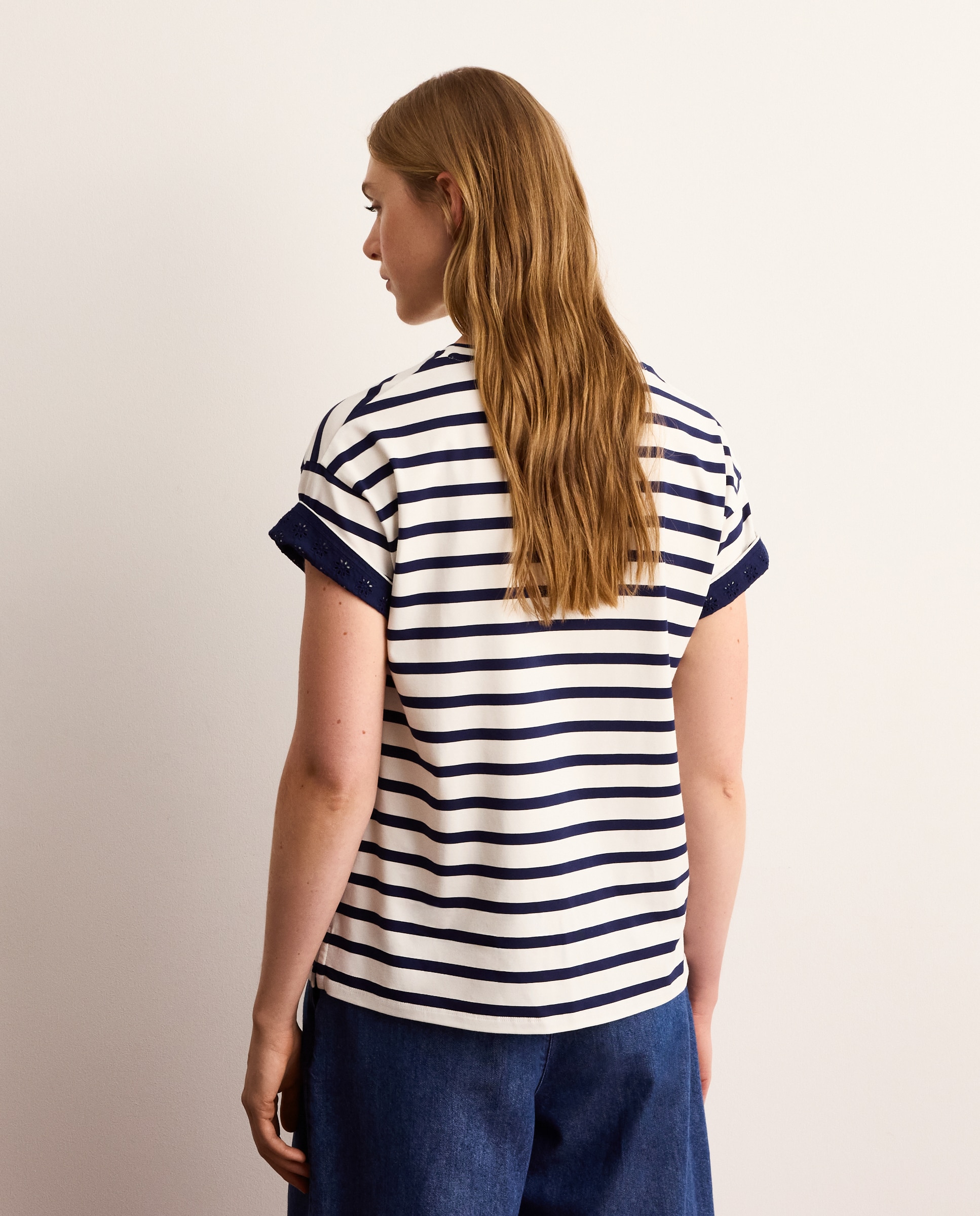 Camiseta de mujer a rayas - Lloyd's - Verde Verde-3