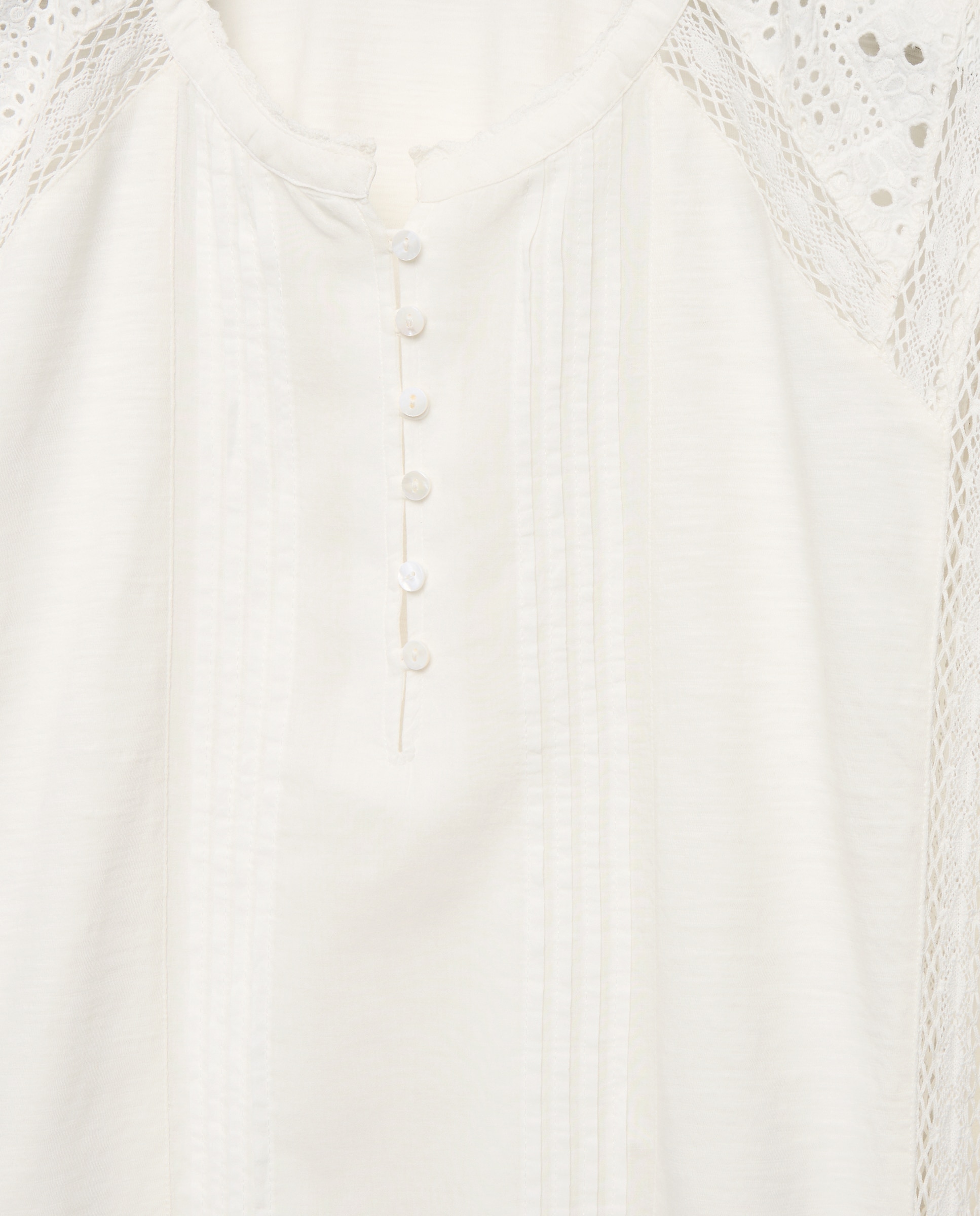 Camiseta de mujer cuello caja romántica - Lloyd's - 120 Crudo 120 Crudo-5