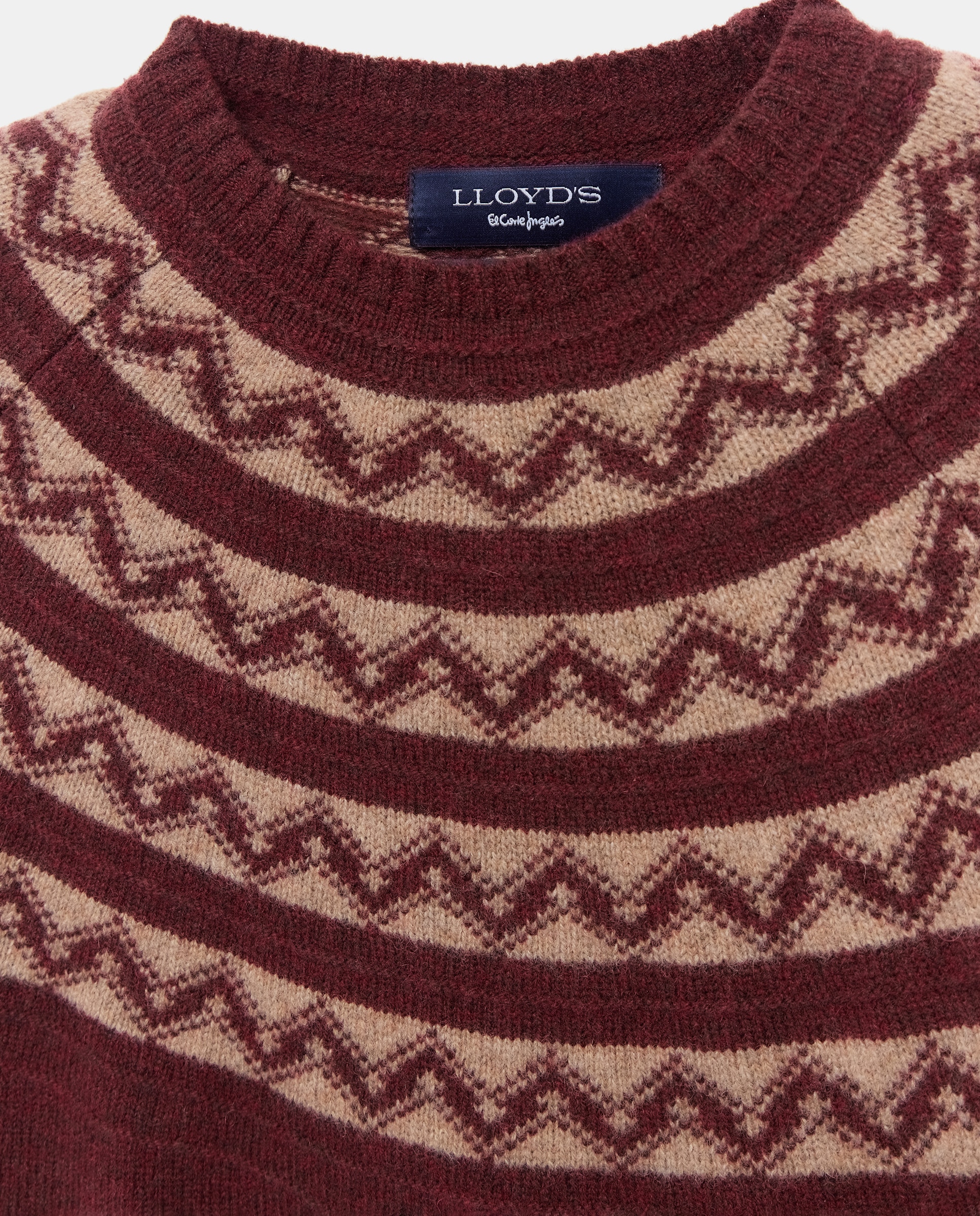 Jersey de mujer manga larga y cuello de caja - Lloyd's - Burdeos Burdeos-6