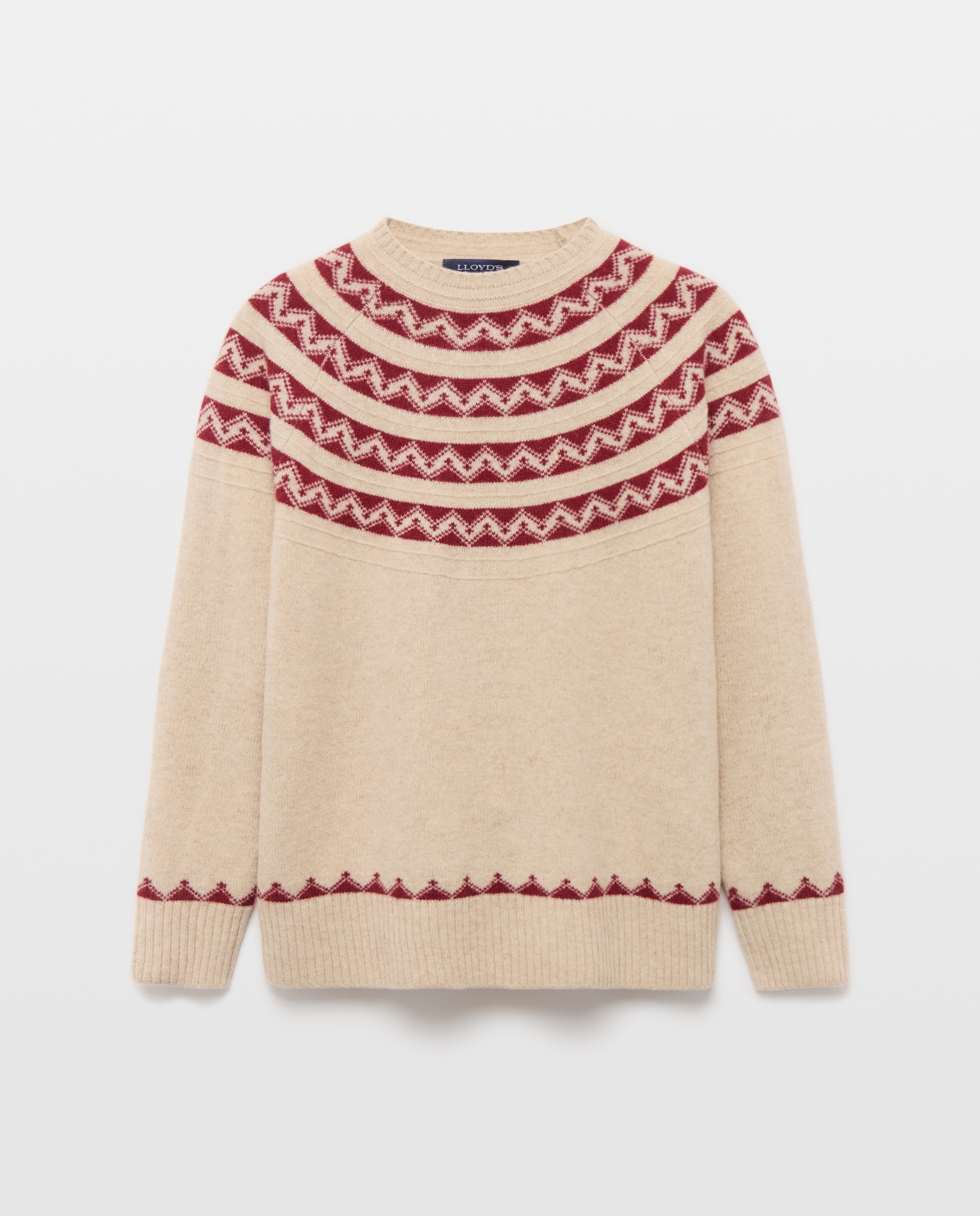 Jersey de mujer manga larga y cuello de caja - Lloyd's - 120 Crudo 120 Crudo-5