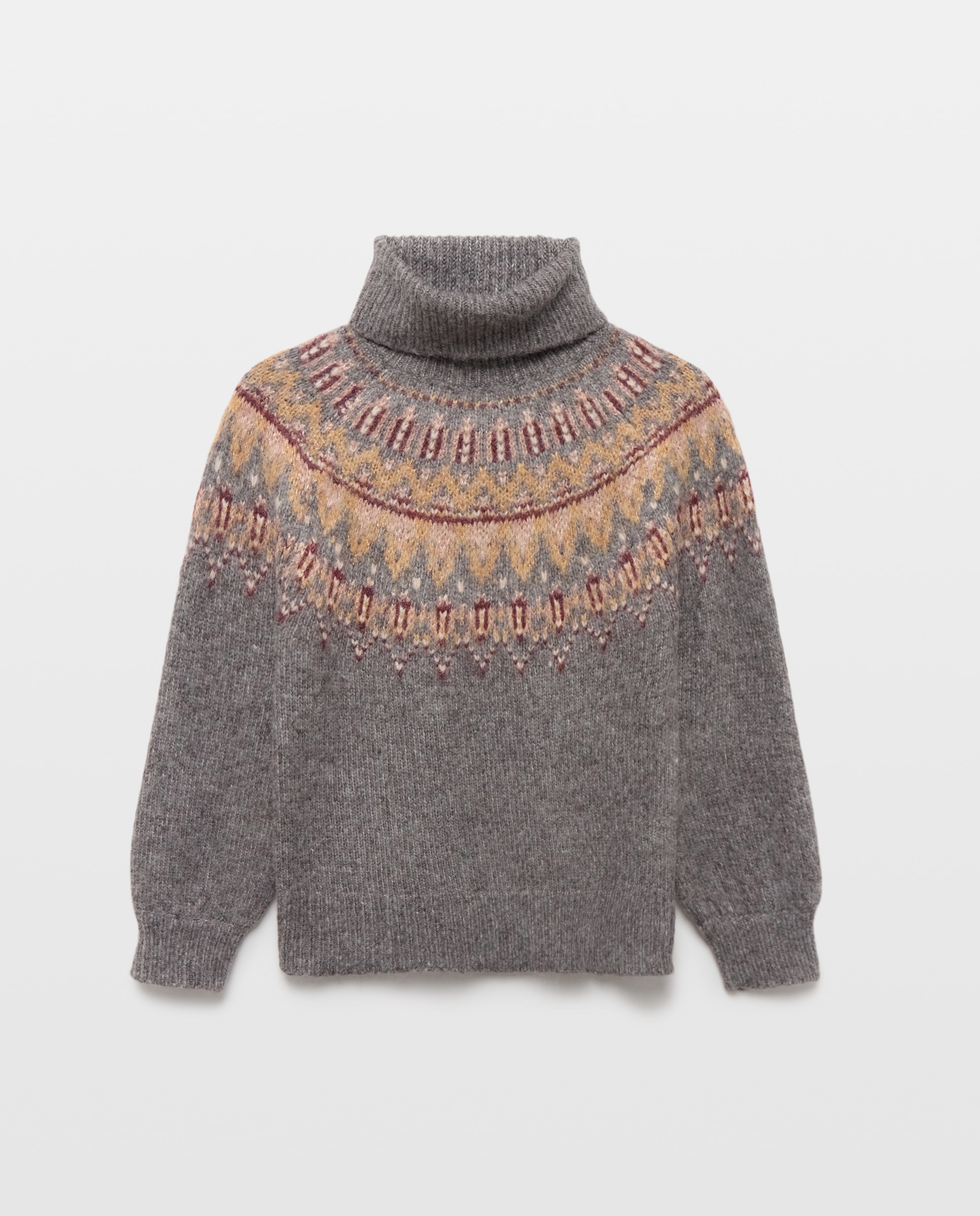 Jersey de mujer manga larga cuello cisne - Lloyd's - 820 Gris medio 820 Gris medio-5