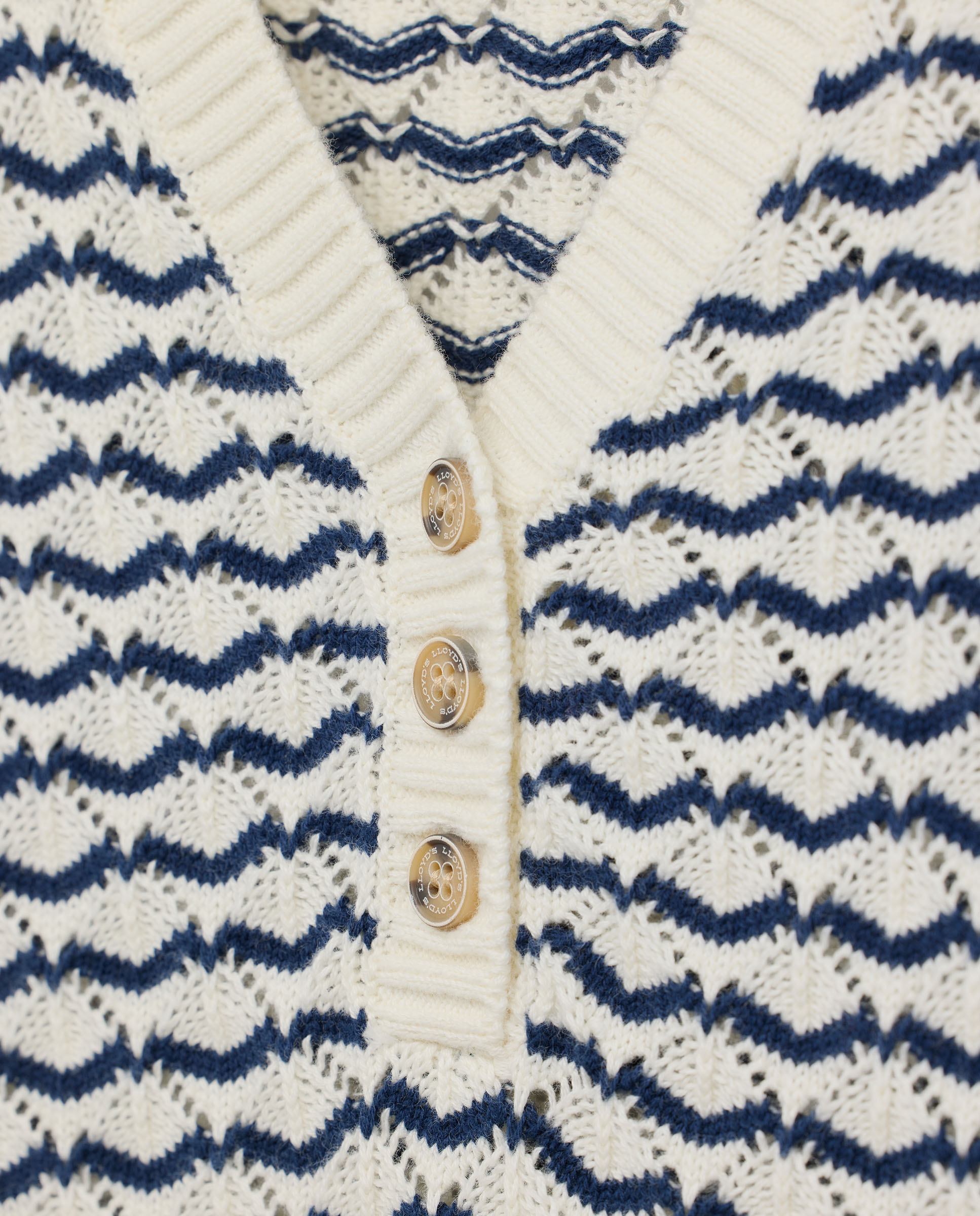 Jersey de manga corta de mujer con rayas - Lloyd's - Verde Azul marino-6