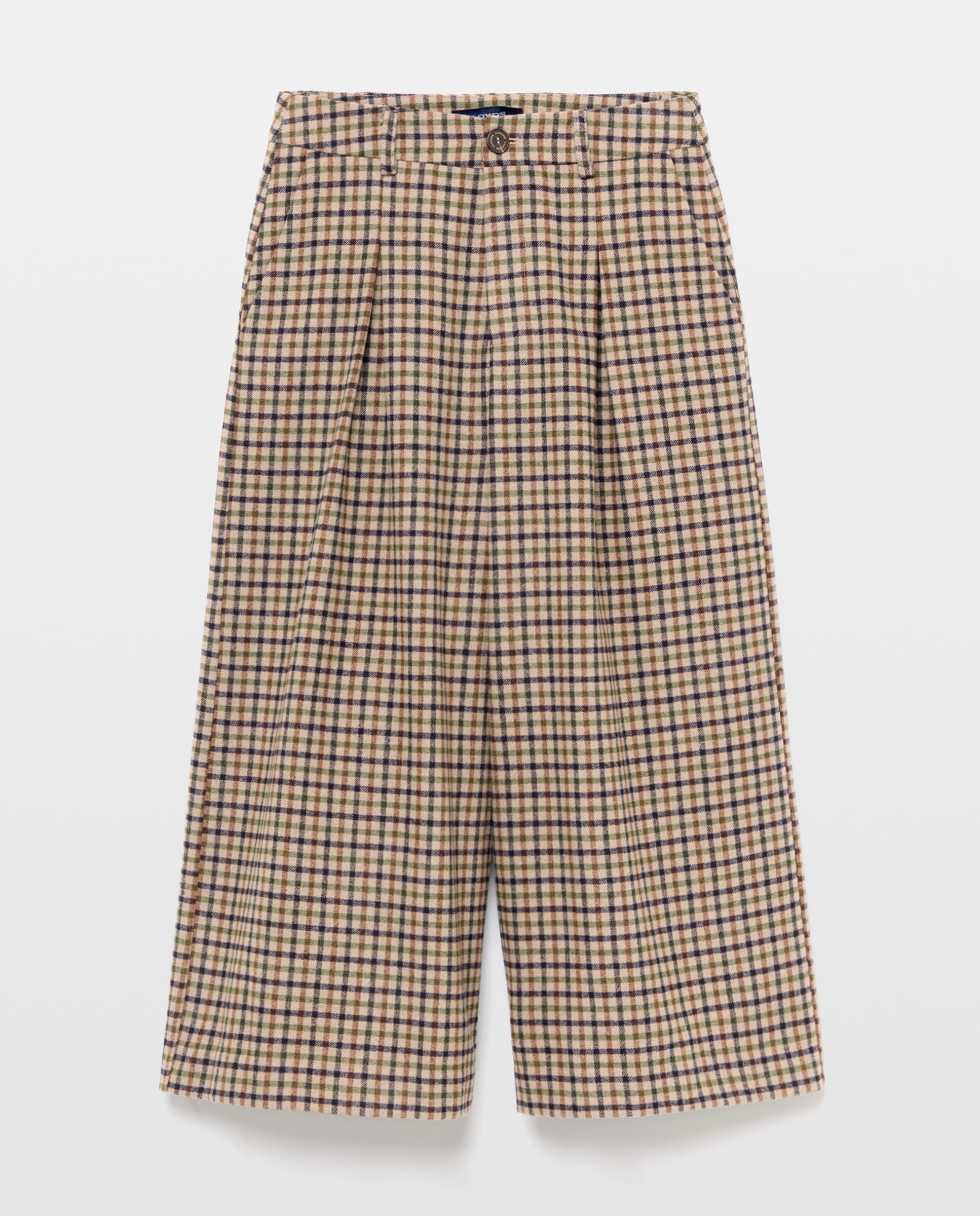 Imagen 0 de Pantalón cropped de mujer Marrón