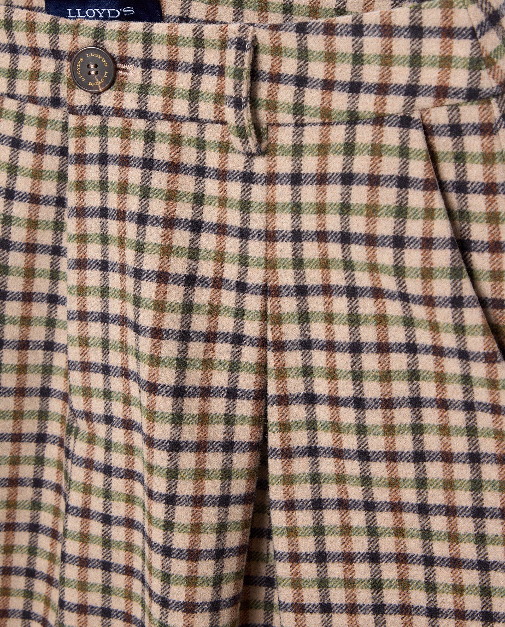 Pantalón cropped de mujer - Lloyd's - Marrón Marrón-2