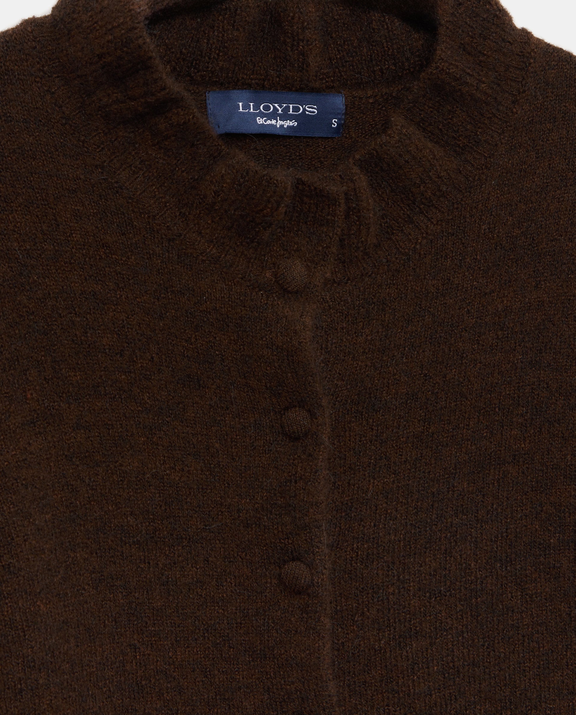 Imagen 5 de Cardigan de mujer con cuello caja y detalle de volantes - Lloyd's - Marrón Marrón