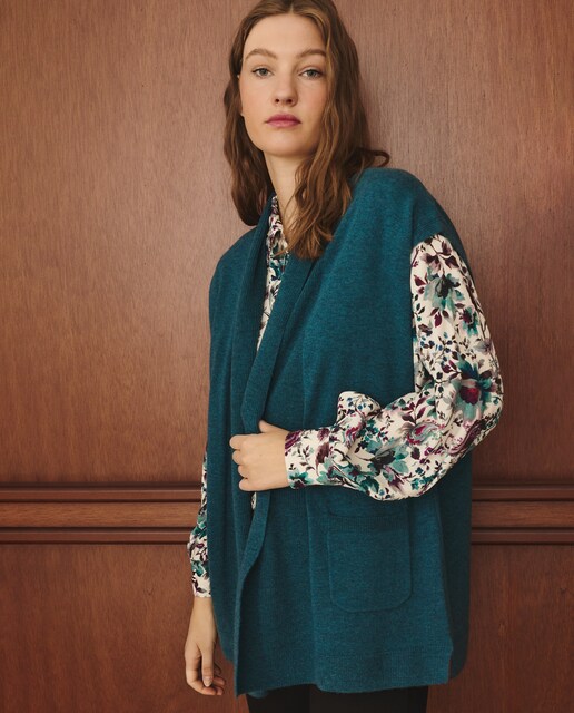 Imagen 0 de Chaleco de punto liso de mujer