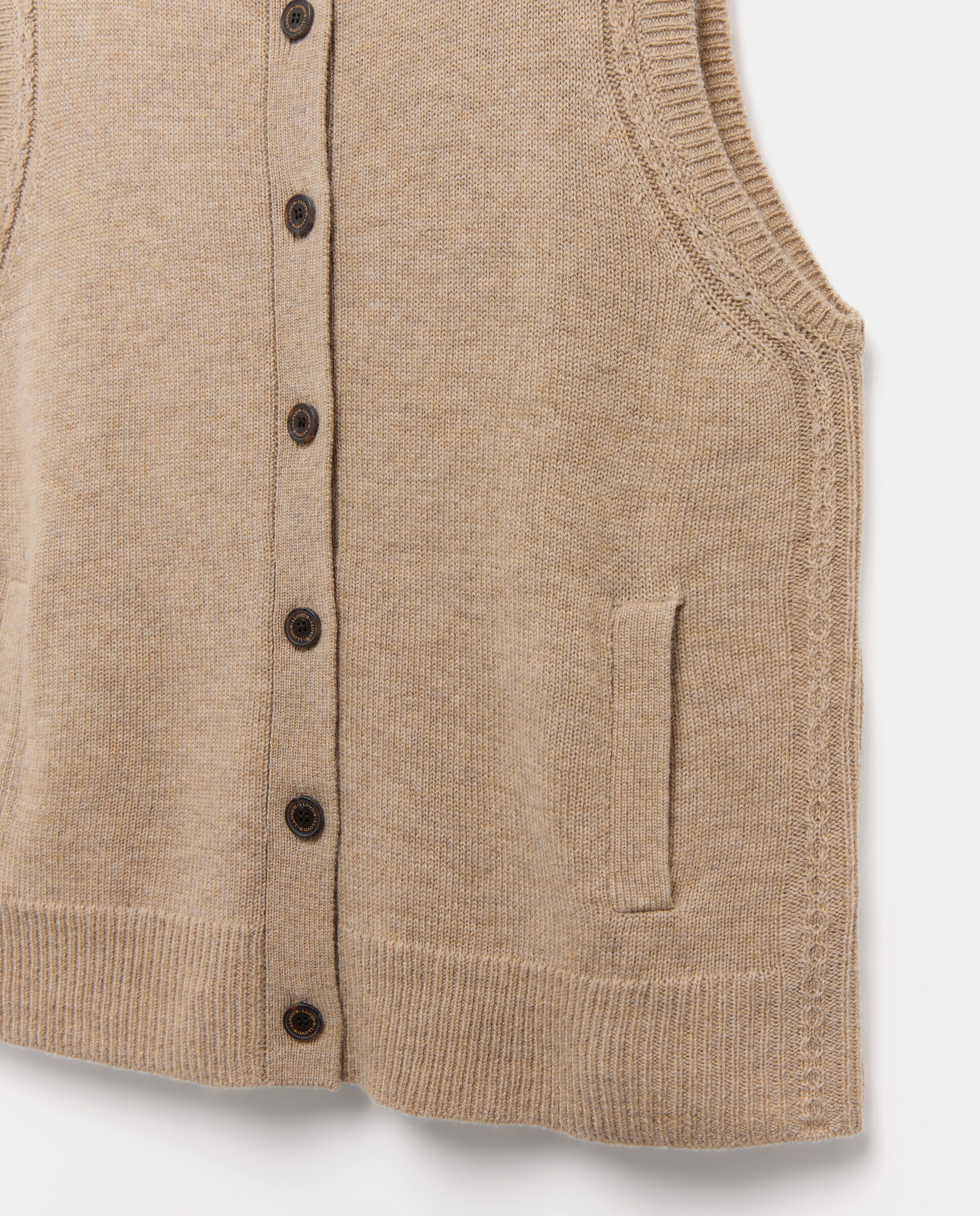 Chaleco de mujer con botones - Lloyd's - Beige Beige-2