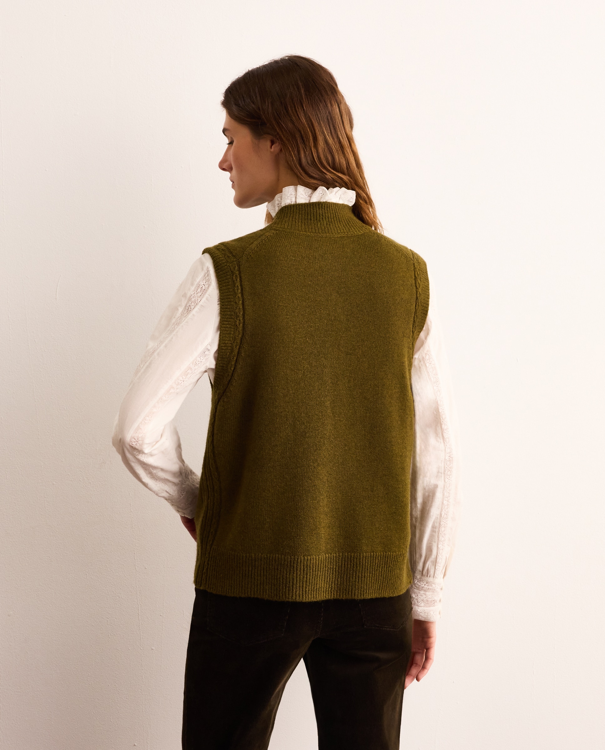 Chaleco de mujer con botones - Lloyd's - 520 Kaki 520 Kaki-3