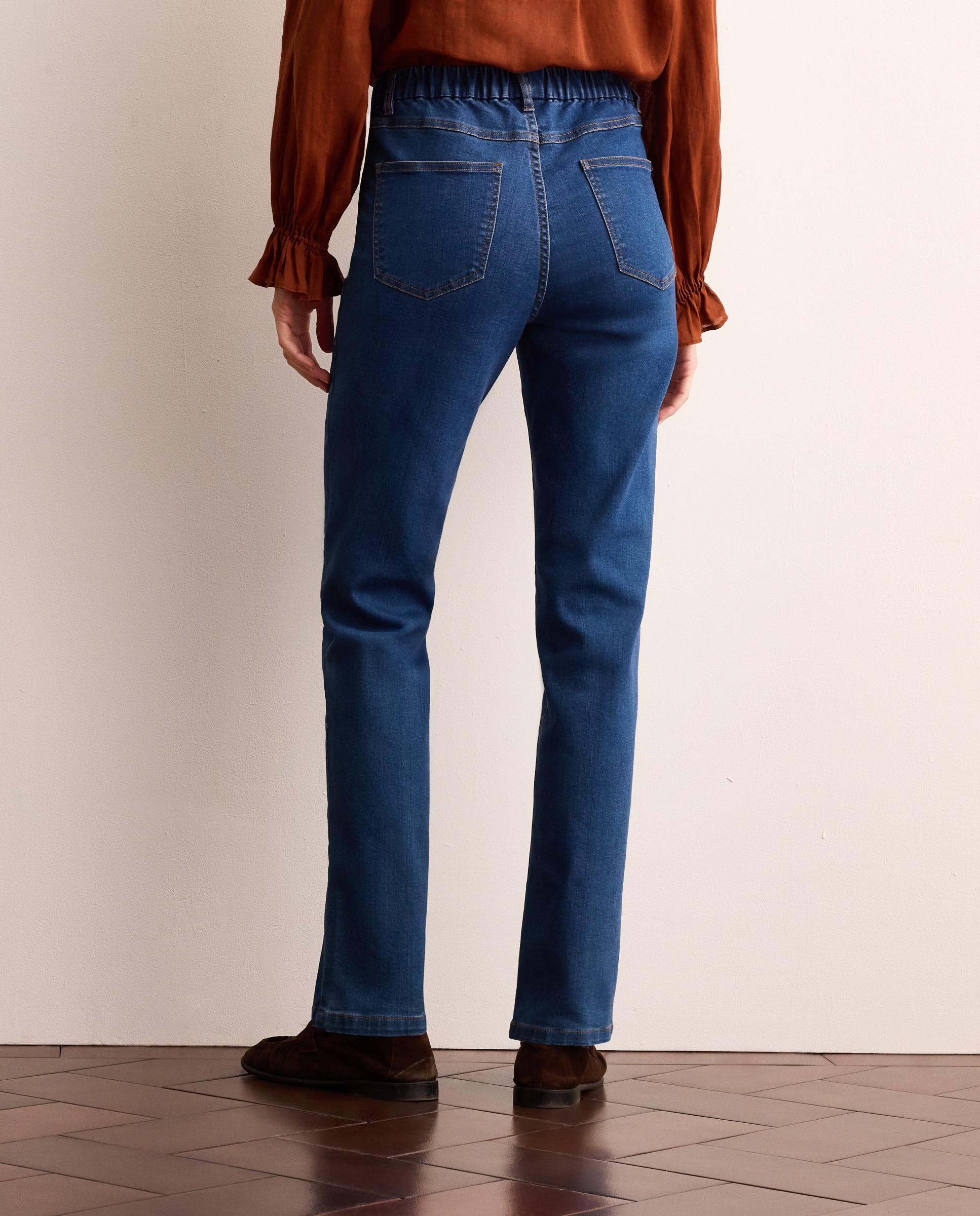 Legging liso vaquero de mujer - Lloyd's - Azul pálido Azul pálido-3