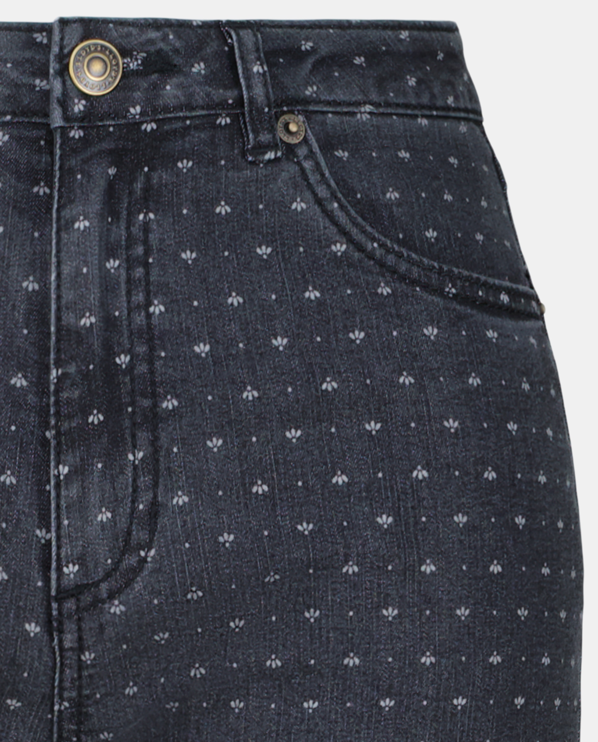 Jeans skinny lisas Preto Intenso-5