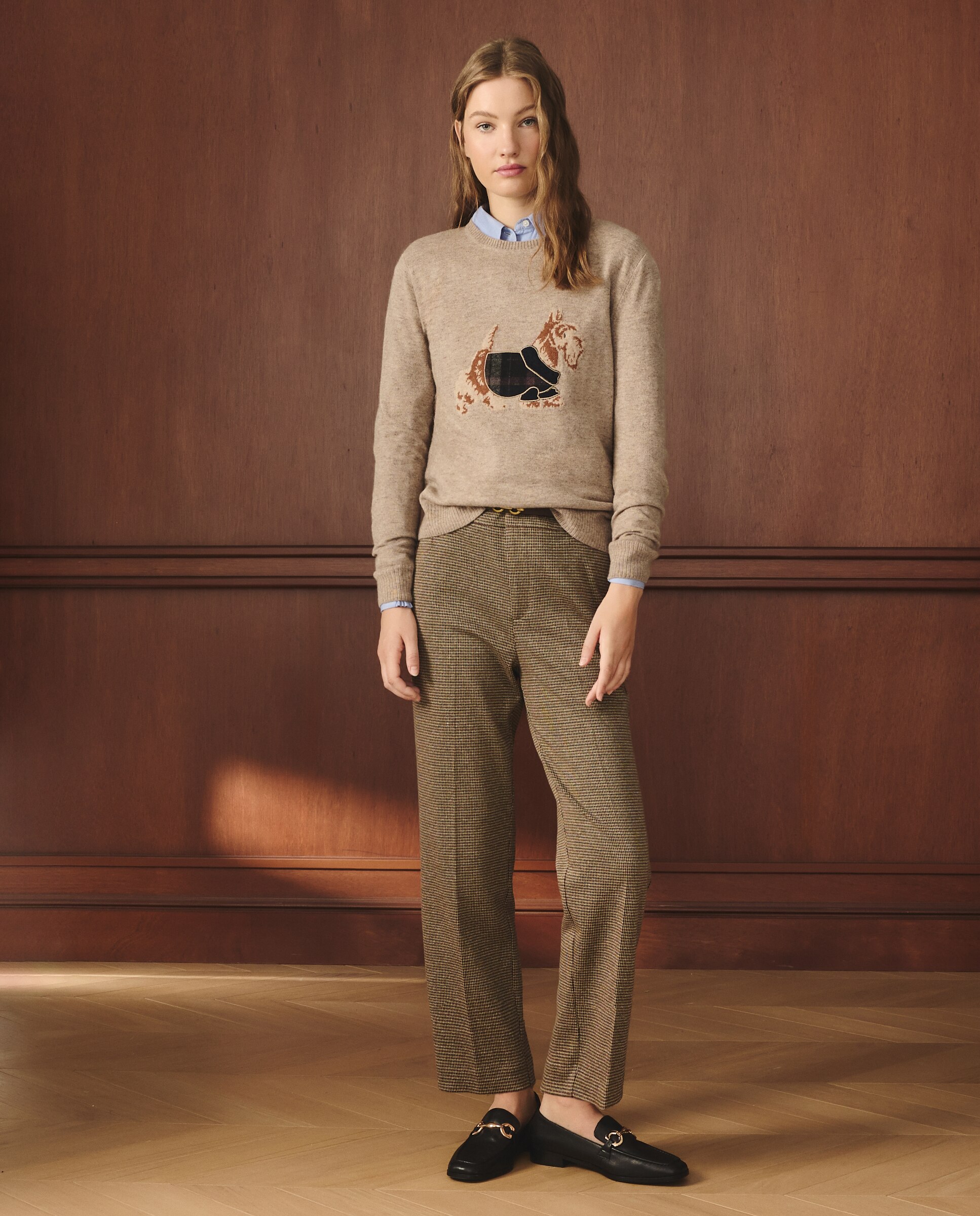 Jeans Straight Lisas Castanho-1