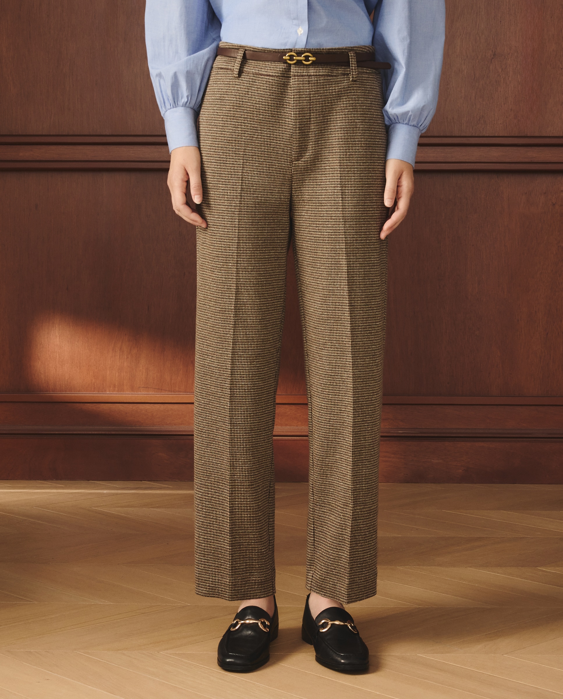 Jeans Straight Lisas Castanho-2