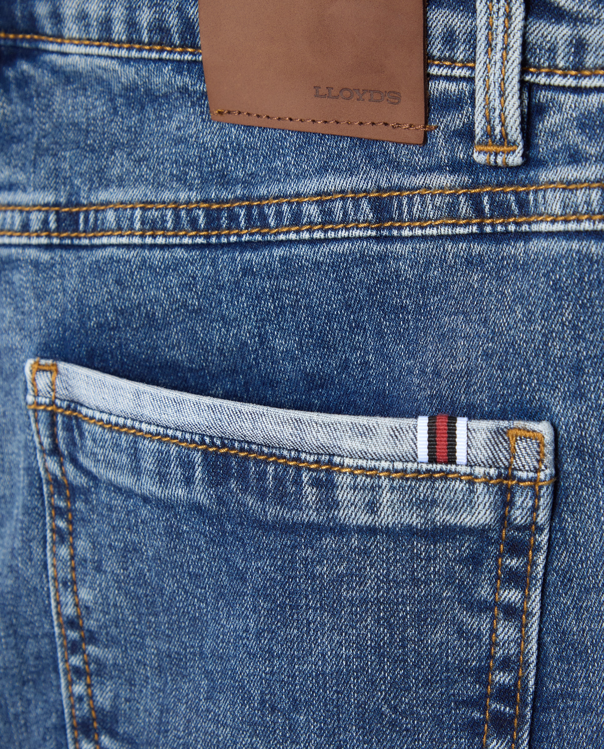 Vaquero semipitillo de mujer con cinta tricolor - Lloyd's - Azul pálido Azul pálido-5