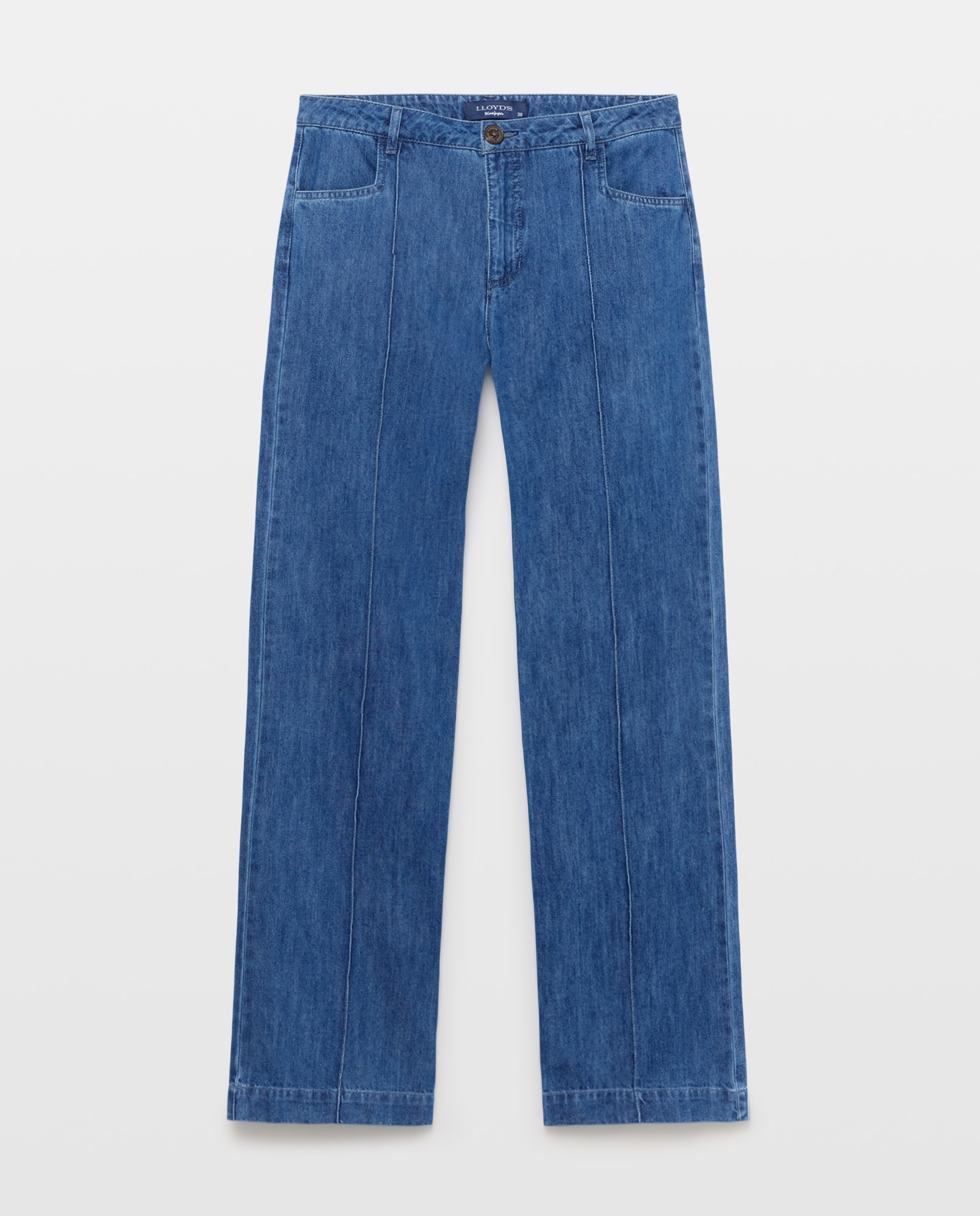 Vaquero ancho liso de mujer - Lloyd's - Azul pálido Azul pálido-5