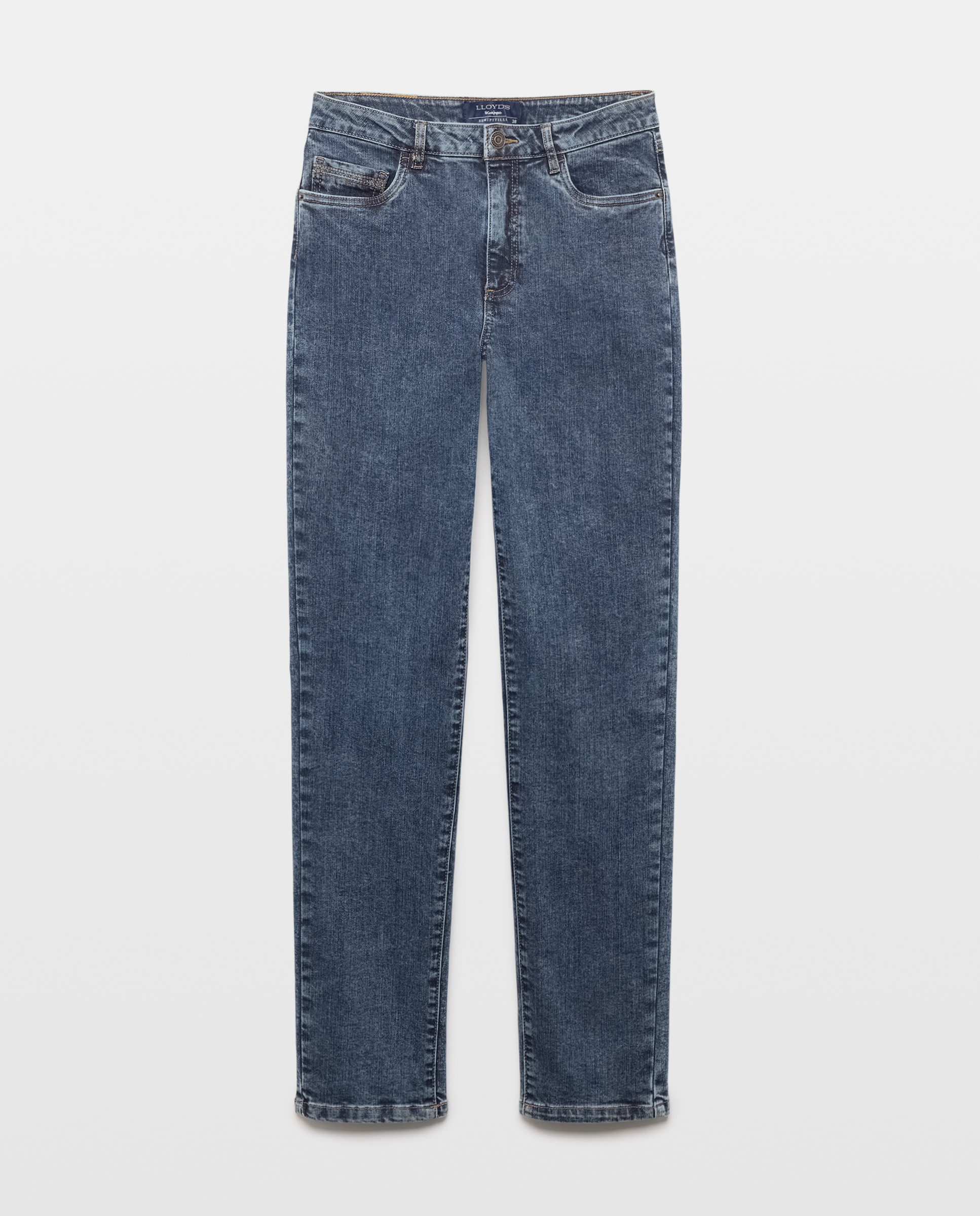 Imagem 0 de Jeans Semi Skinny com Bolinhas