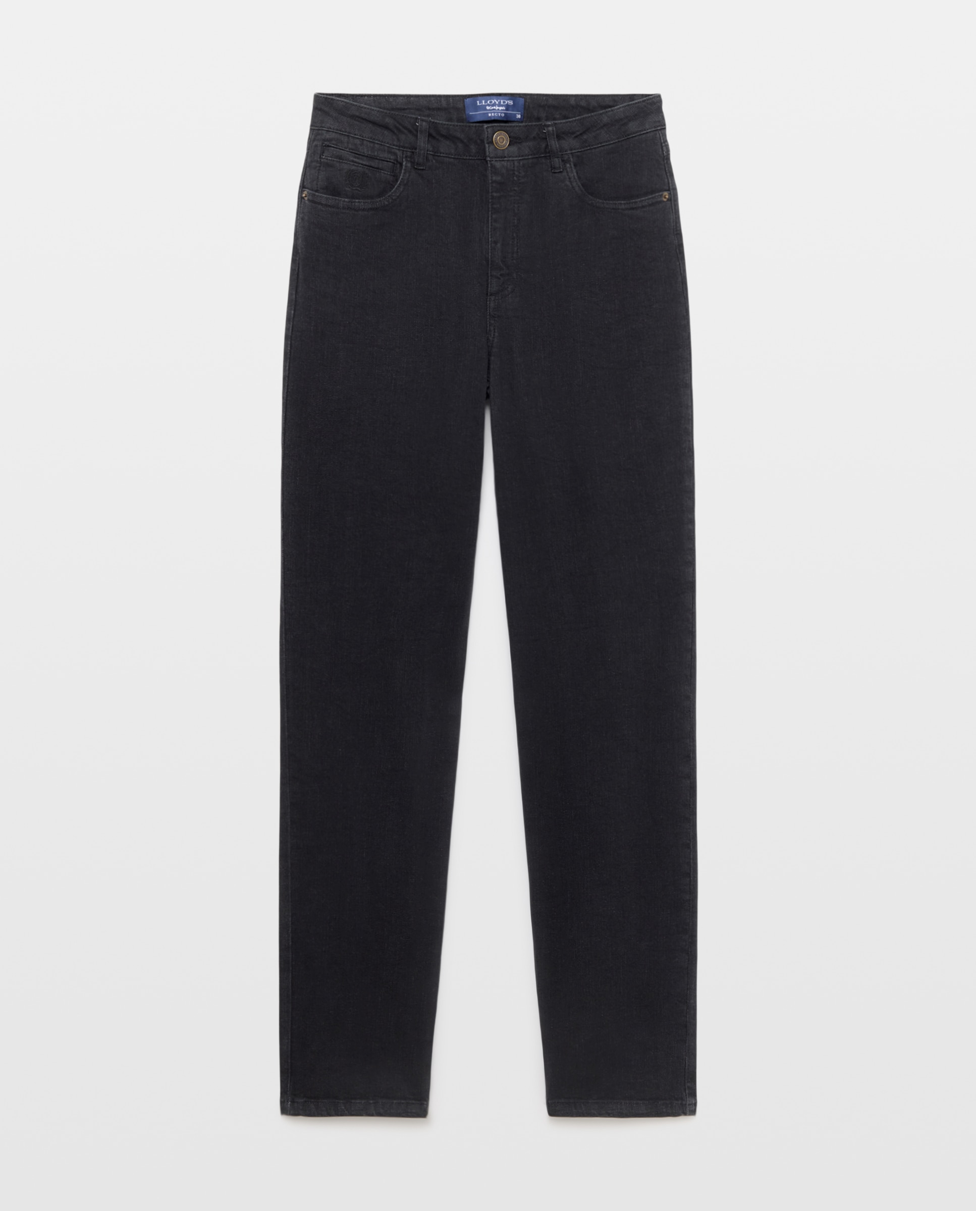 Imagem 0 de Jeans Direitos com Escudo Bordado
