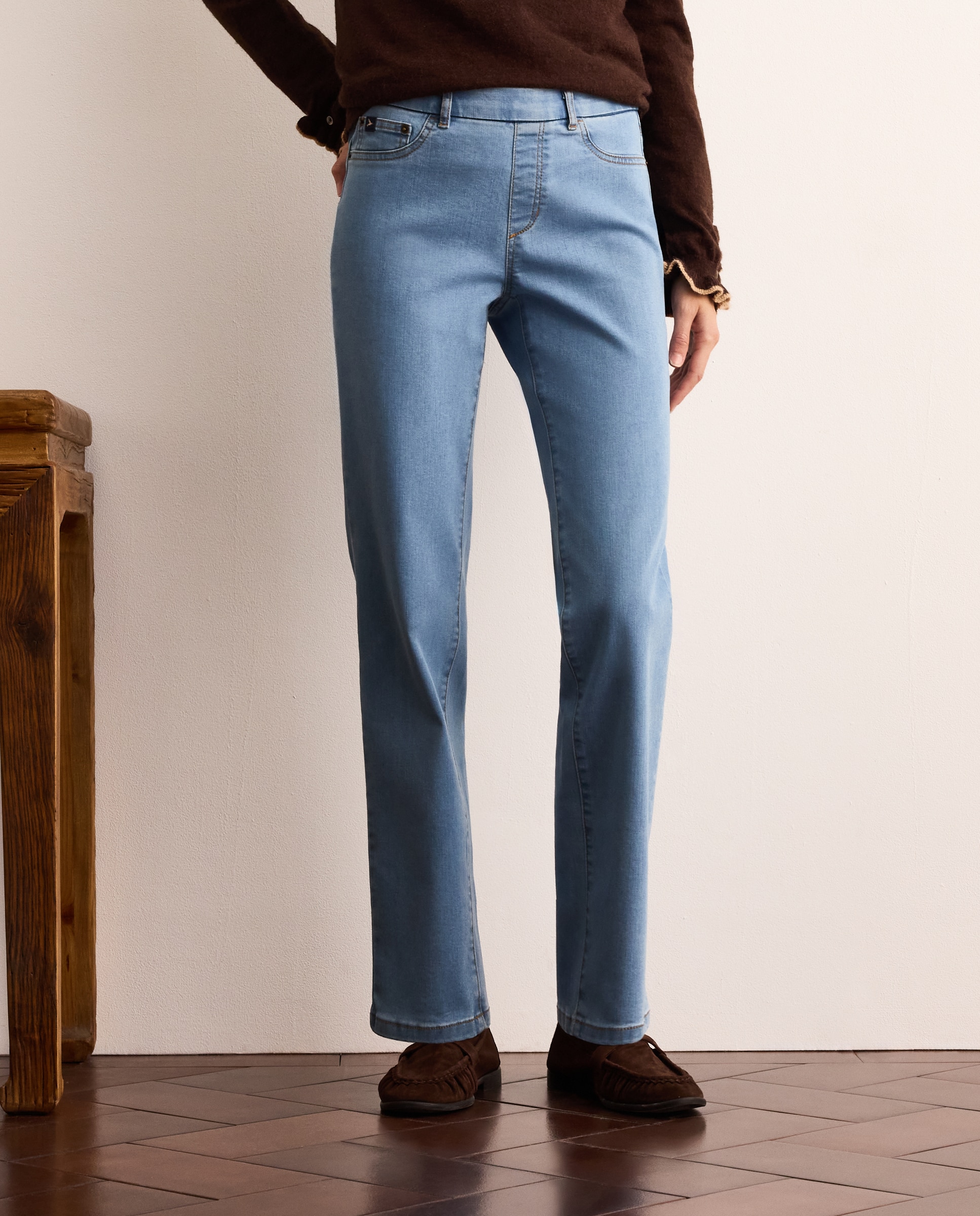 Legging vaquero semi de mujer - Lloyd's - Cerúleo Cerúleo-2