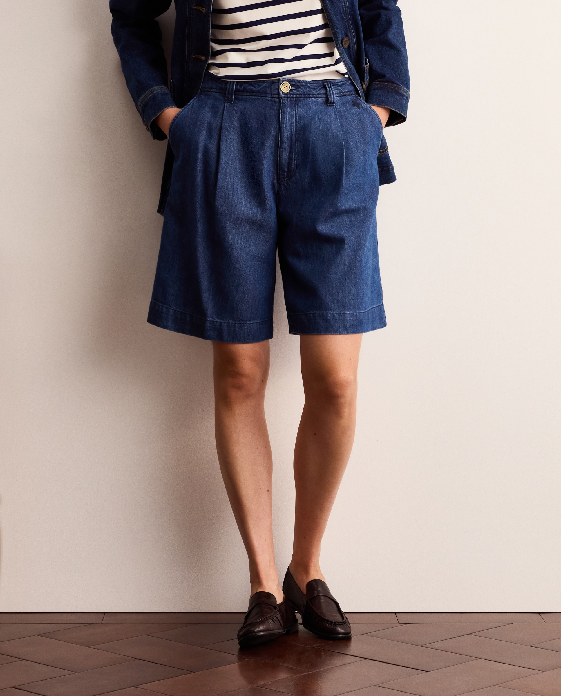 Bermuda denim de mujer - Lloyd's - Azul pálido Azul pálido-2