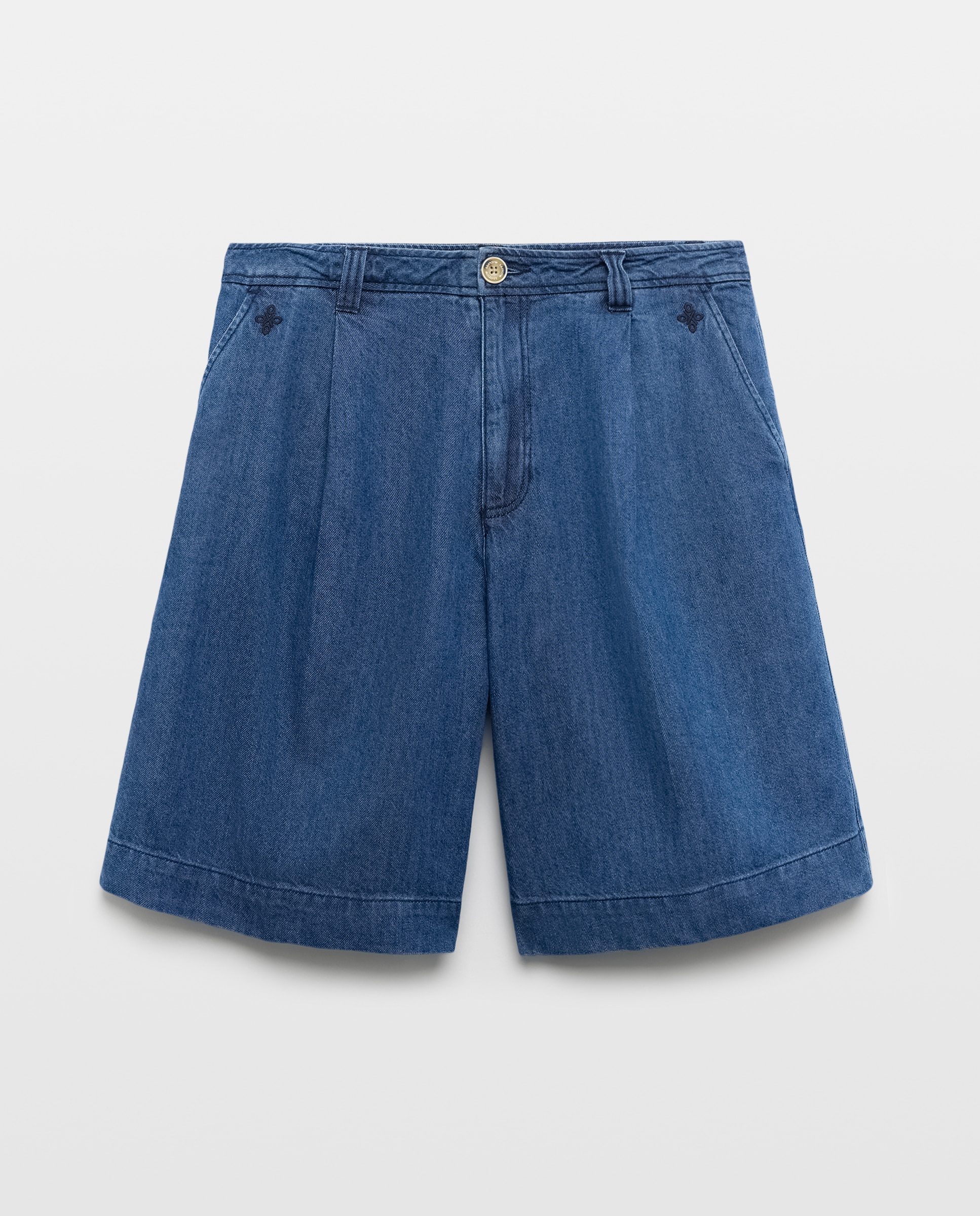 Bermuda denim de mujer - Lloyd's - Azul pálido Azul pálido-4