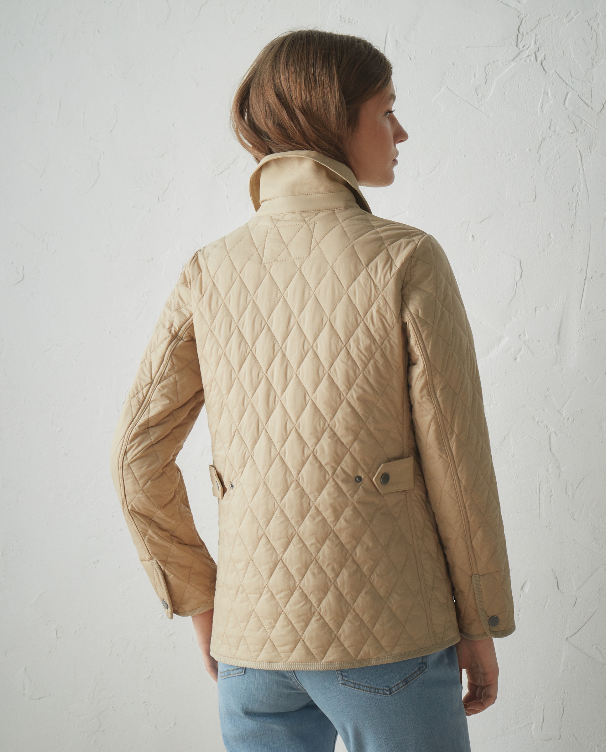 Husky Básico Curto Bege-7