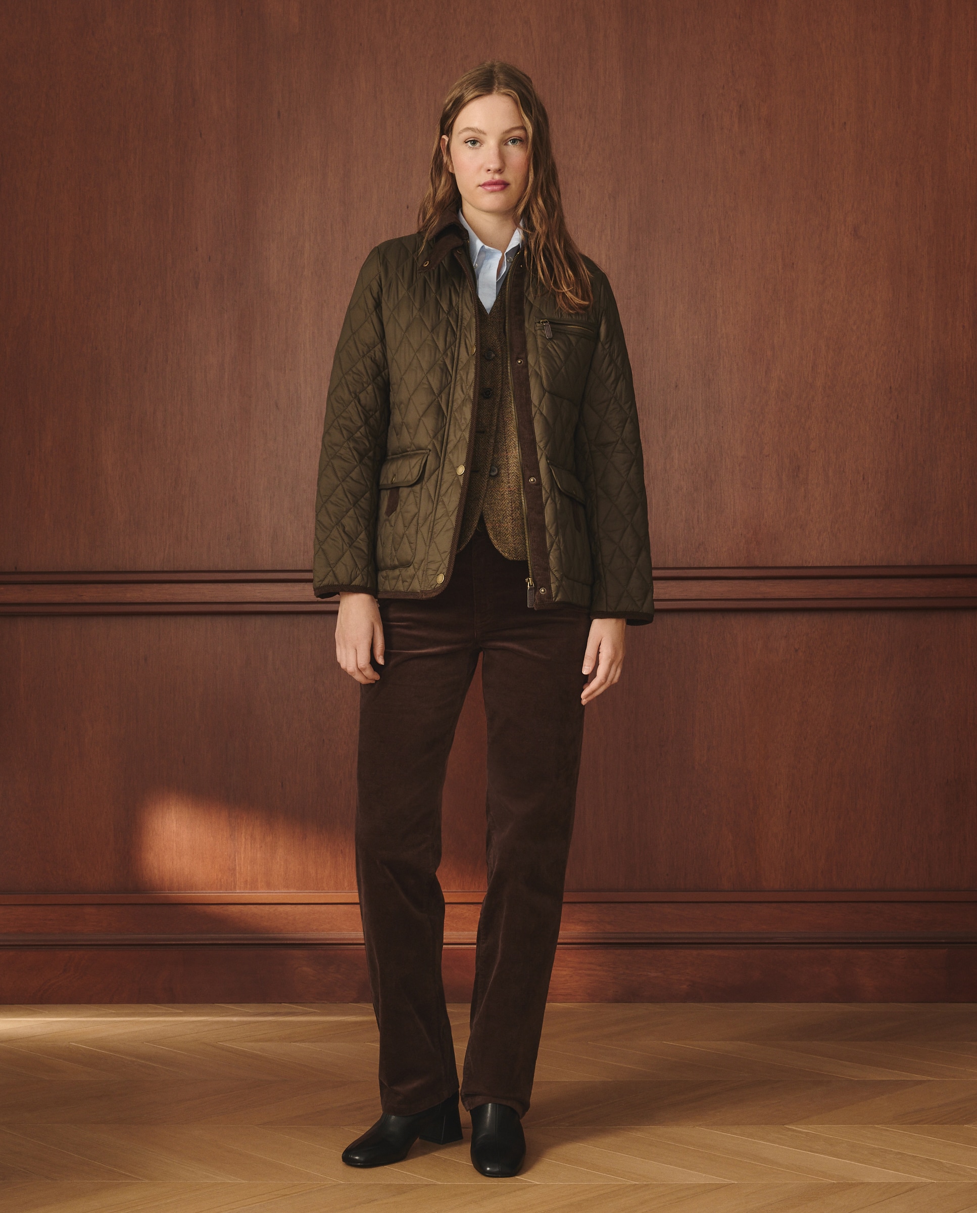 Casaco Husky Curto Liso 520 Caqui-2