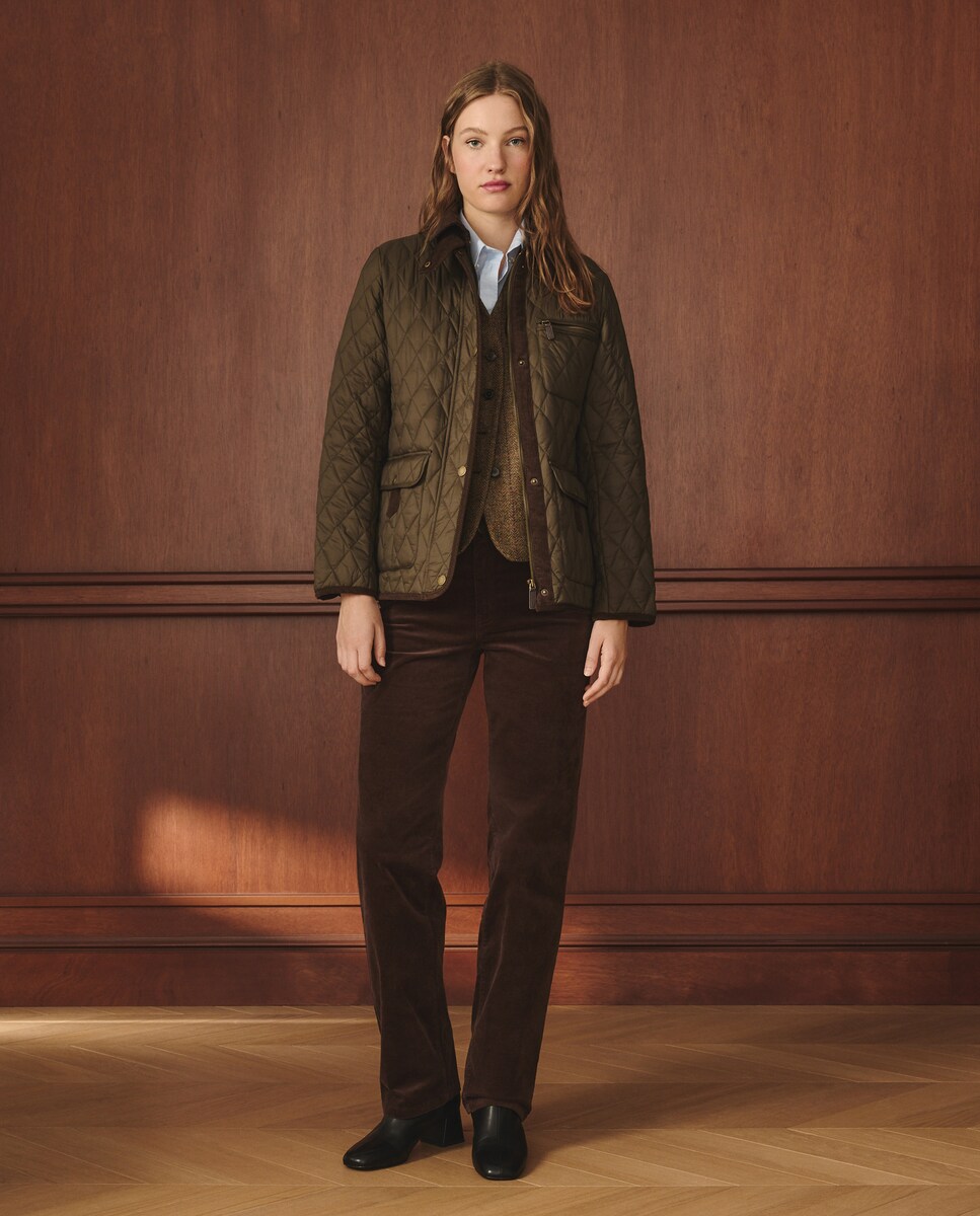 Casaco Husky Curto Liso 520 Caqui-2