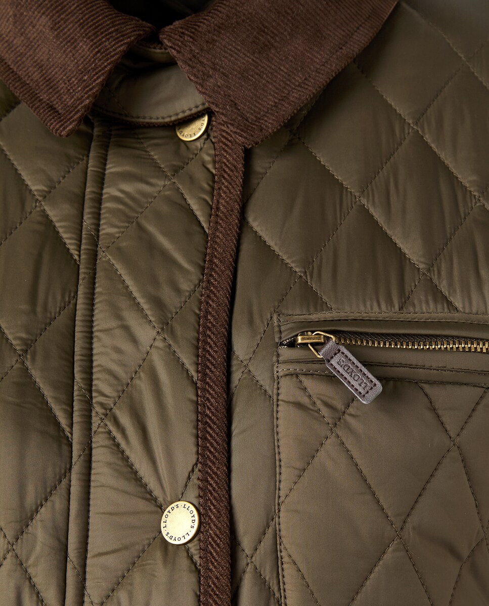 Casaco Husky Curto Liso 520 Caqui-5