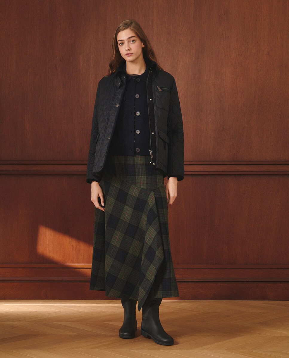 Casaco Husky Curto Liso Azul-marinho-2