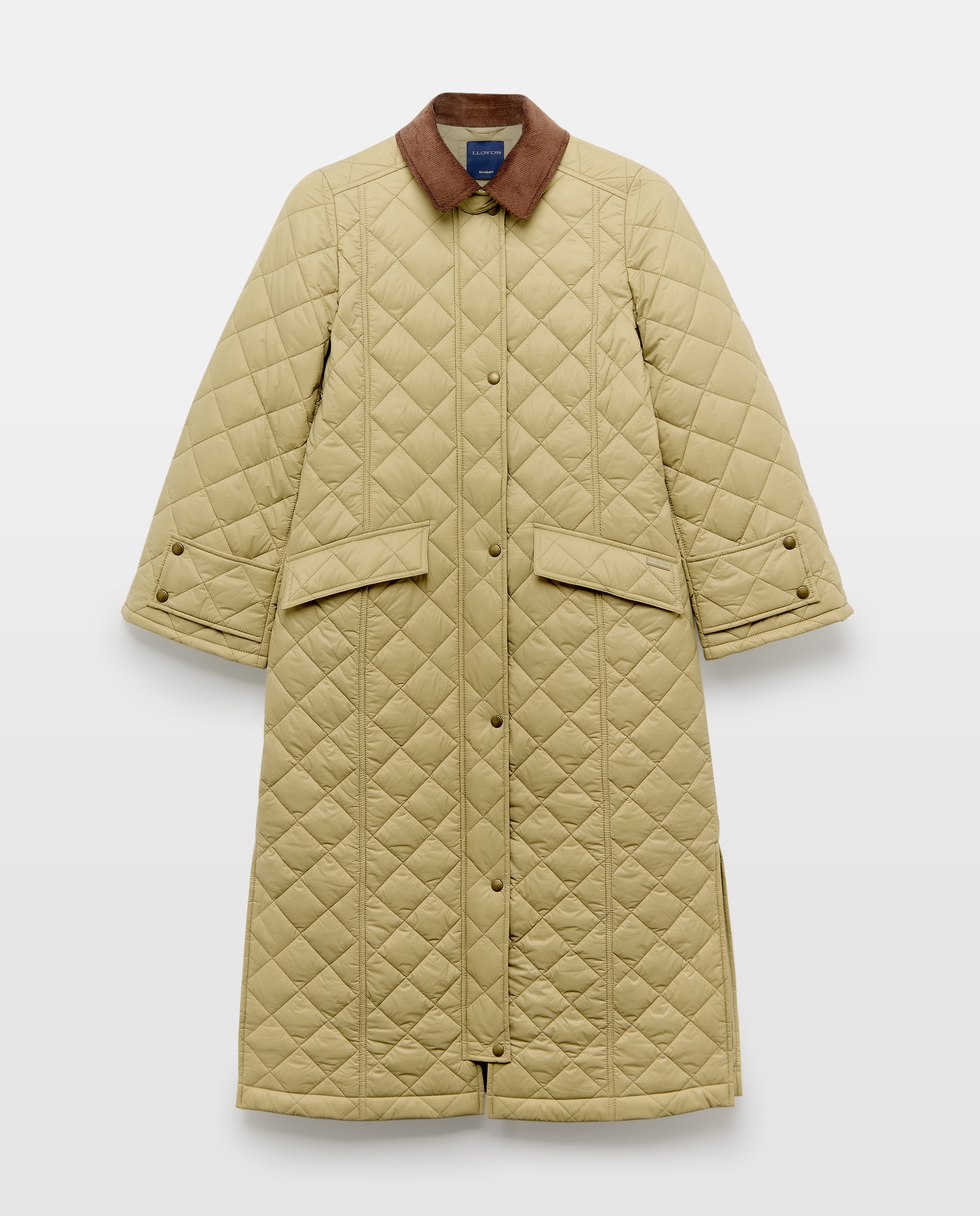 Parka lisa larga de mujer - Lloyd's - 510 Verde claro 510 Verde claro-5