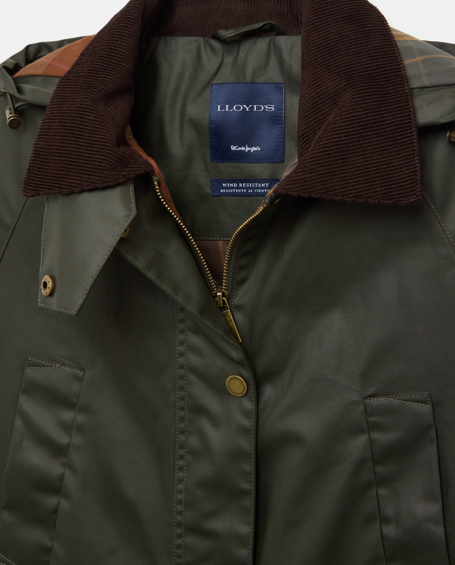 Parka Curta Lisa 520 Caqui-2