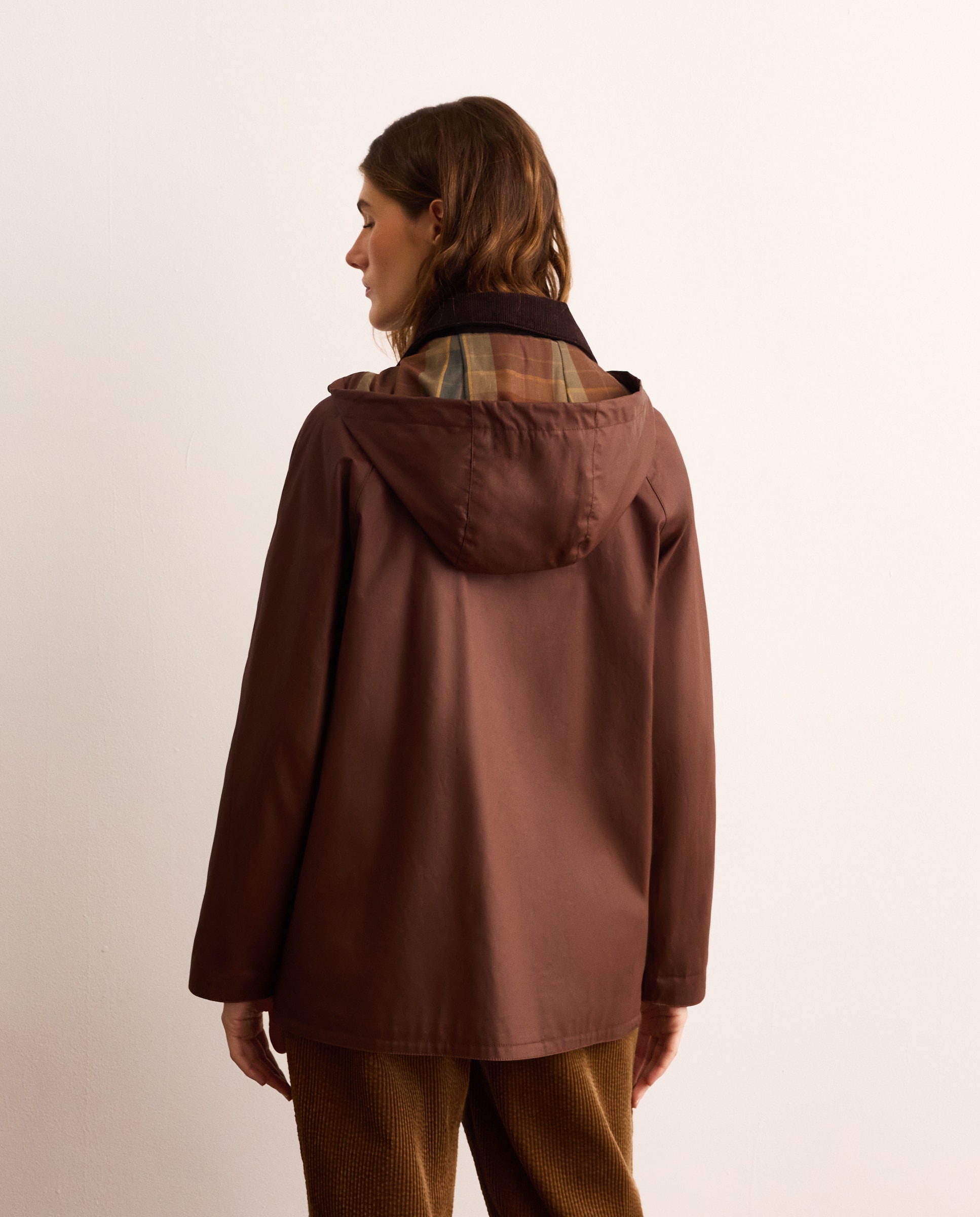 Acolchado de mujer corto estampado con capucha - Lloyd's - 770 Terracota 770 Terracota-4