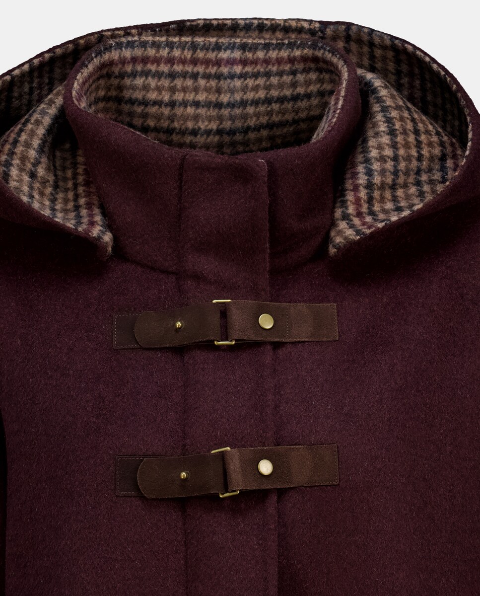 Casacão Curto Liso Bordeaux-6
