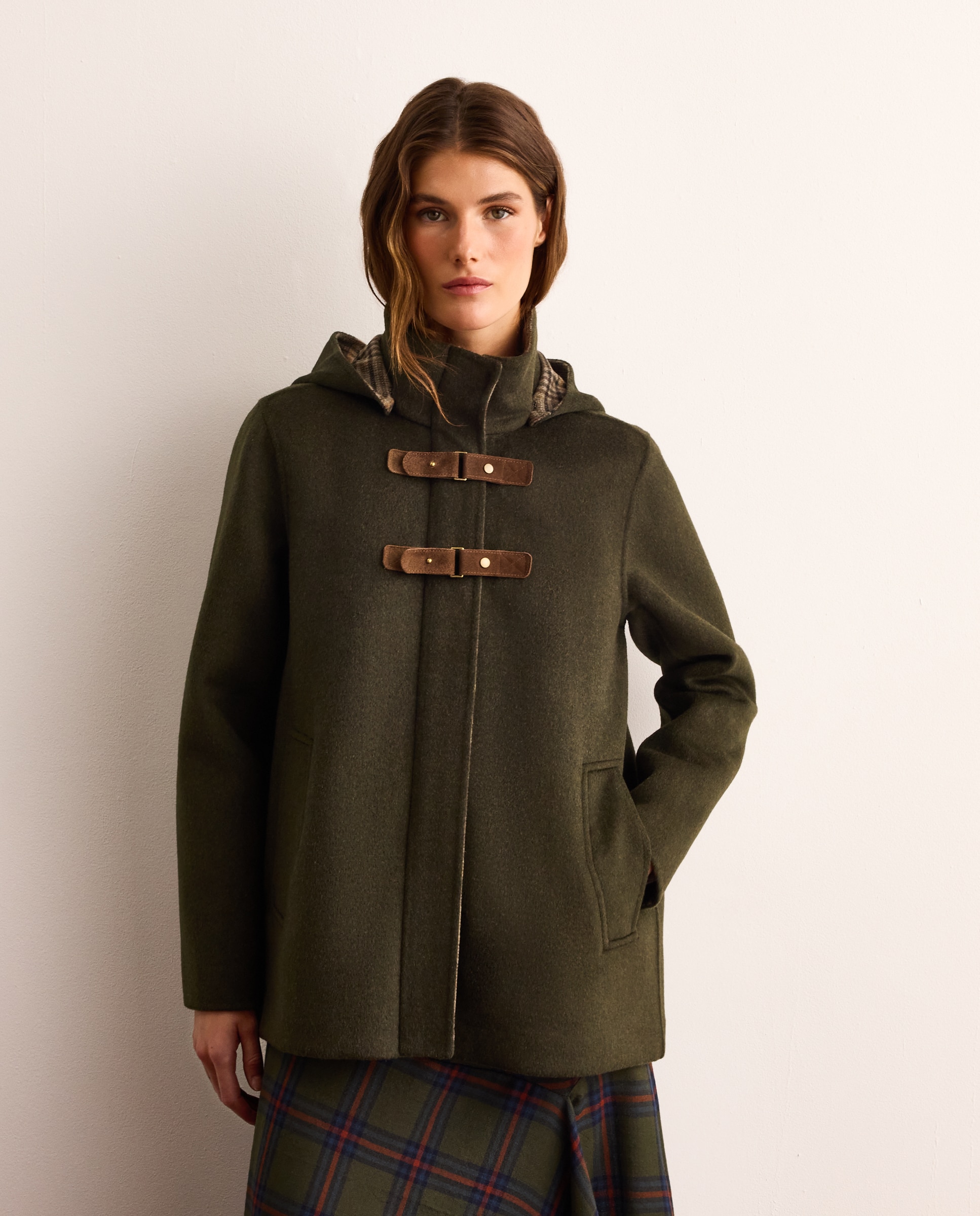 Chaquetón doble faz de mujer con capucha - Lloyd's - 520 Kaki 520 Kaki-1