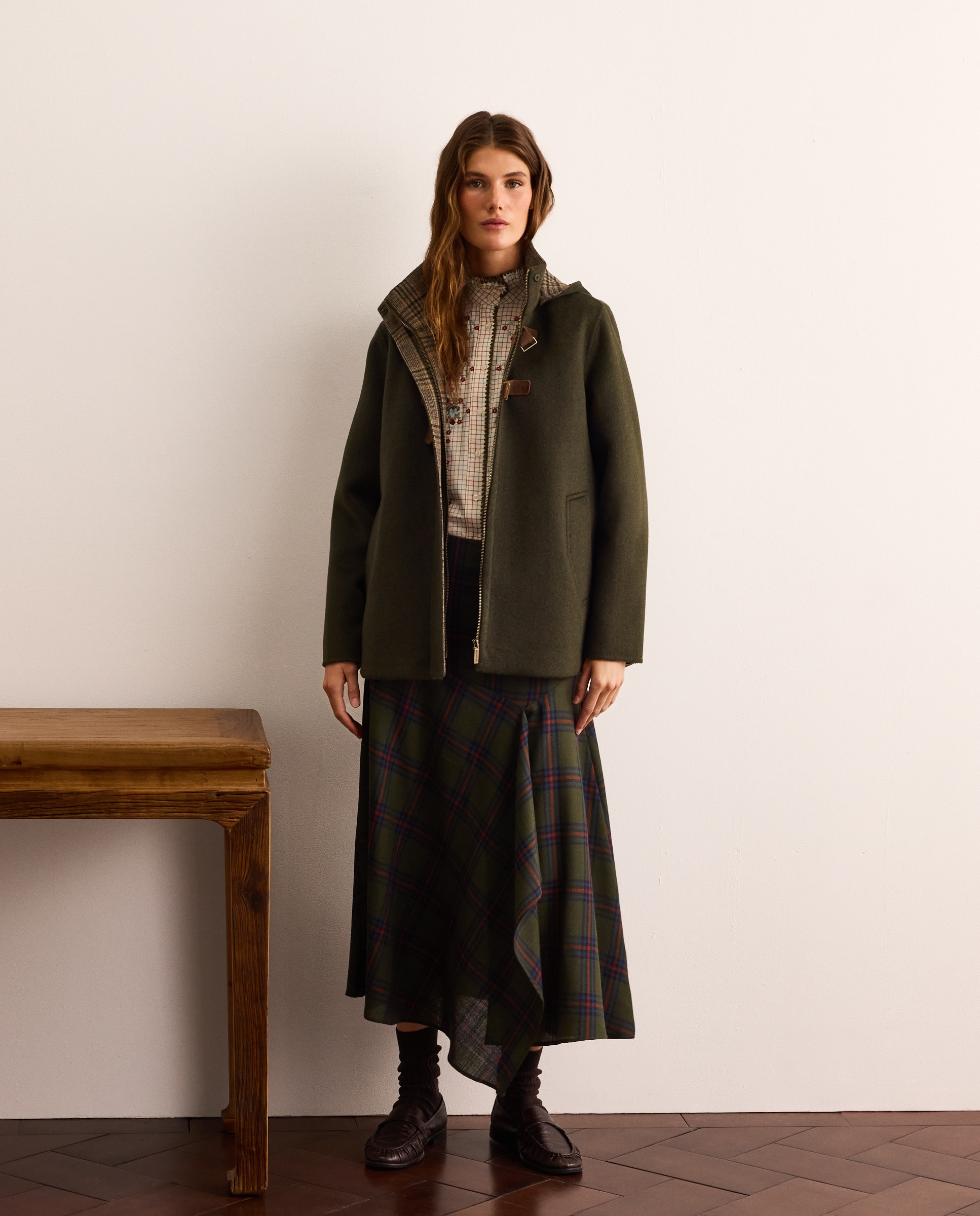 Chaquetón doble faz de mujer con capucha - Lloyd's - 520 Kaki 520 Kaki-2