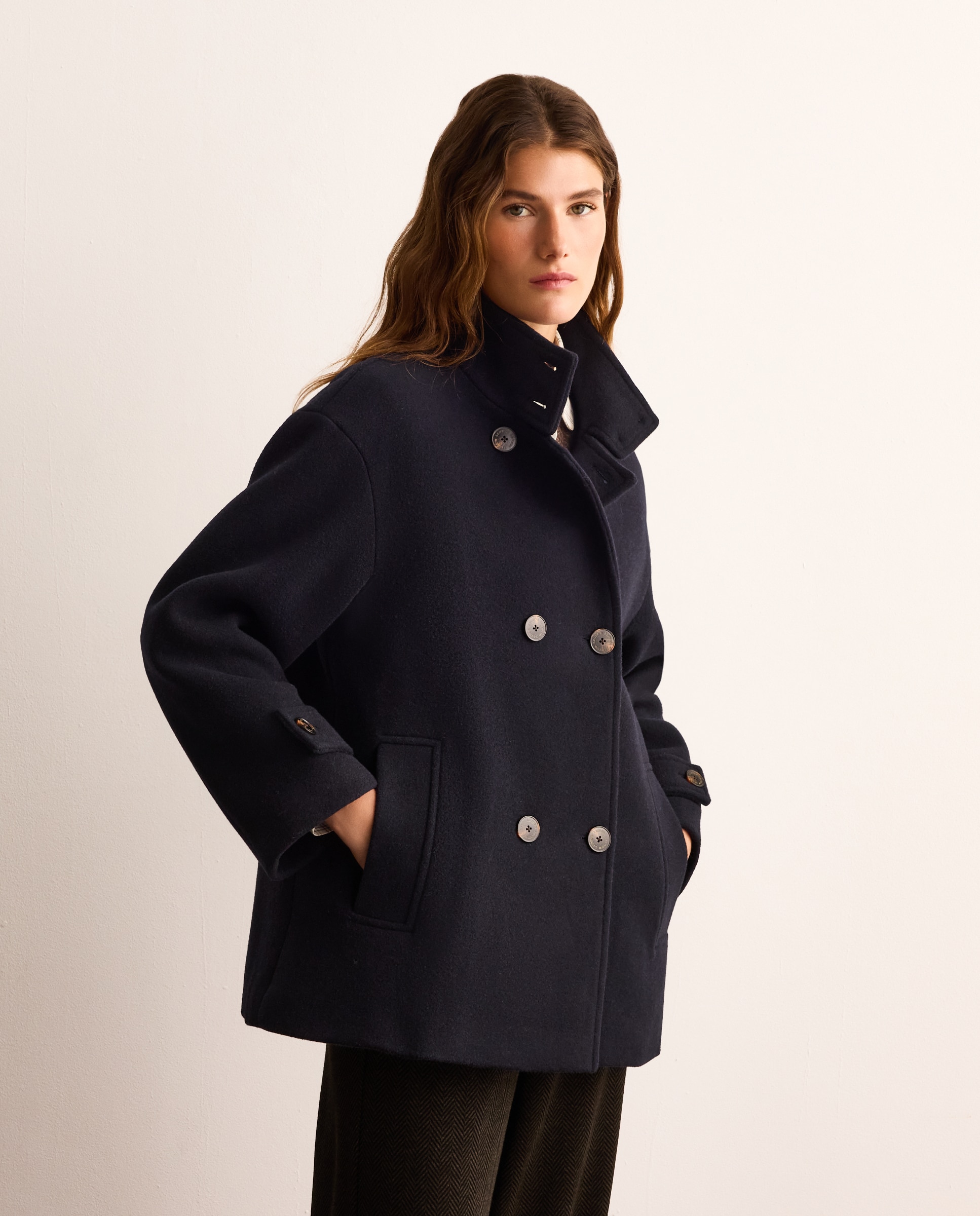 Chaquetón chimenea de mujer - Lloyd's - Azul marino Azul marino-1