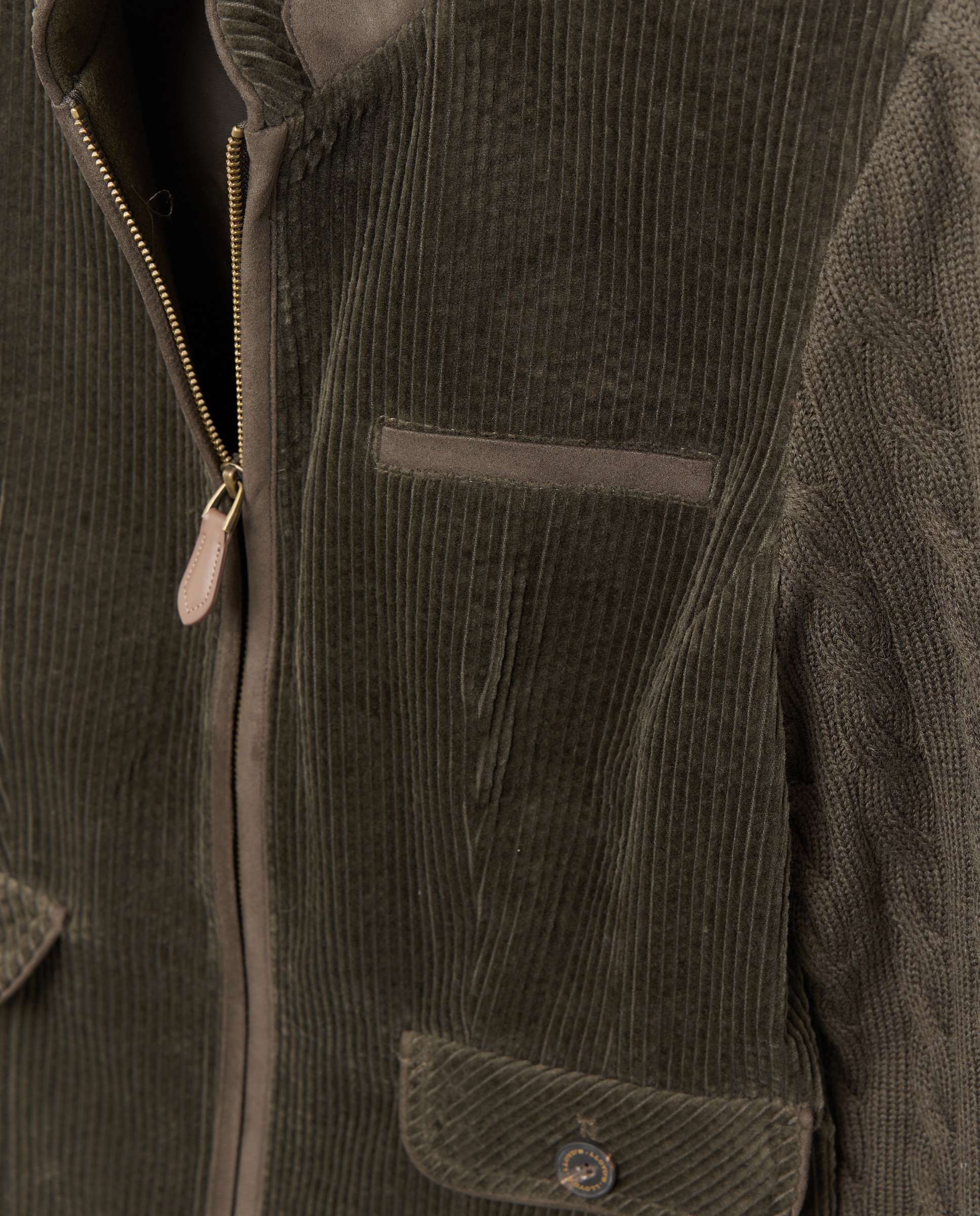 Chaqueta pana de mujer con de manga punto - Lloyd's - 520 Kaki 520 Kaki-6