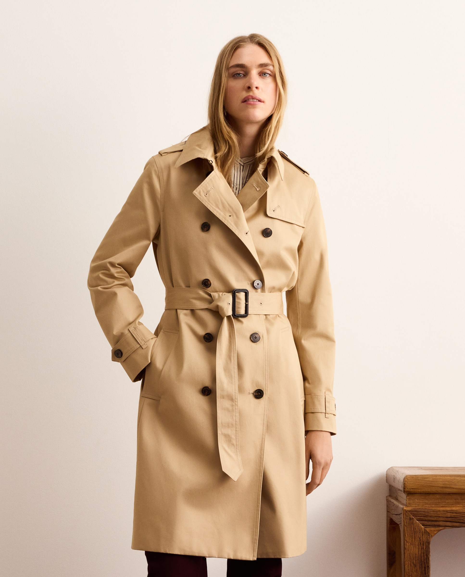 Gabardina clásica de mujer water repellent - Lloyd's - Beige Beige-2