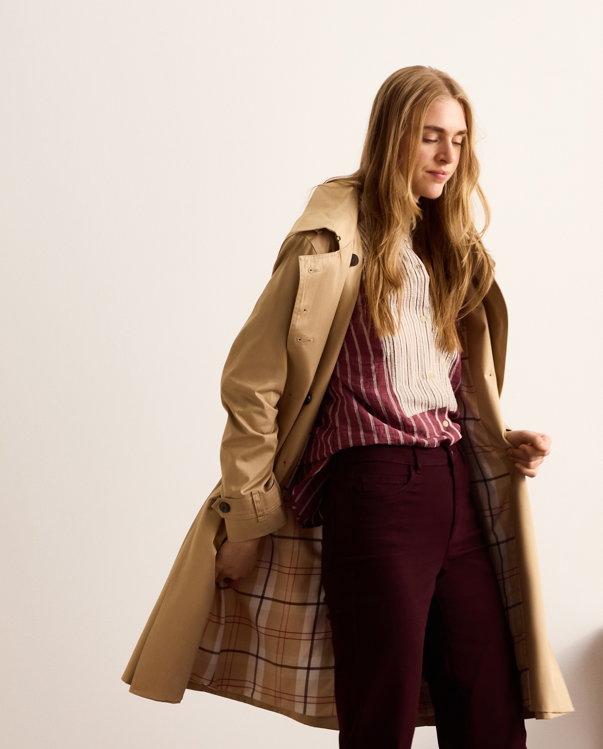 Gabardina clásica de mujer water repellent - Lloyd's - Beige Beige-3
