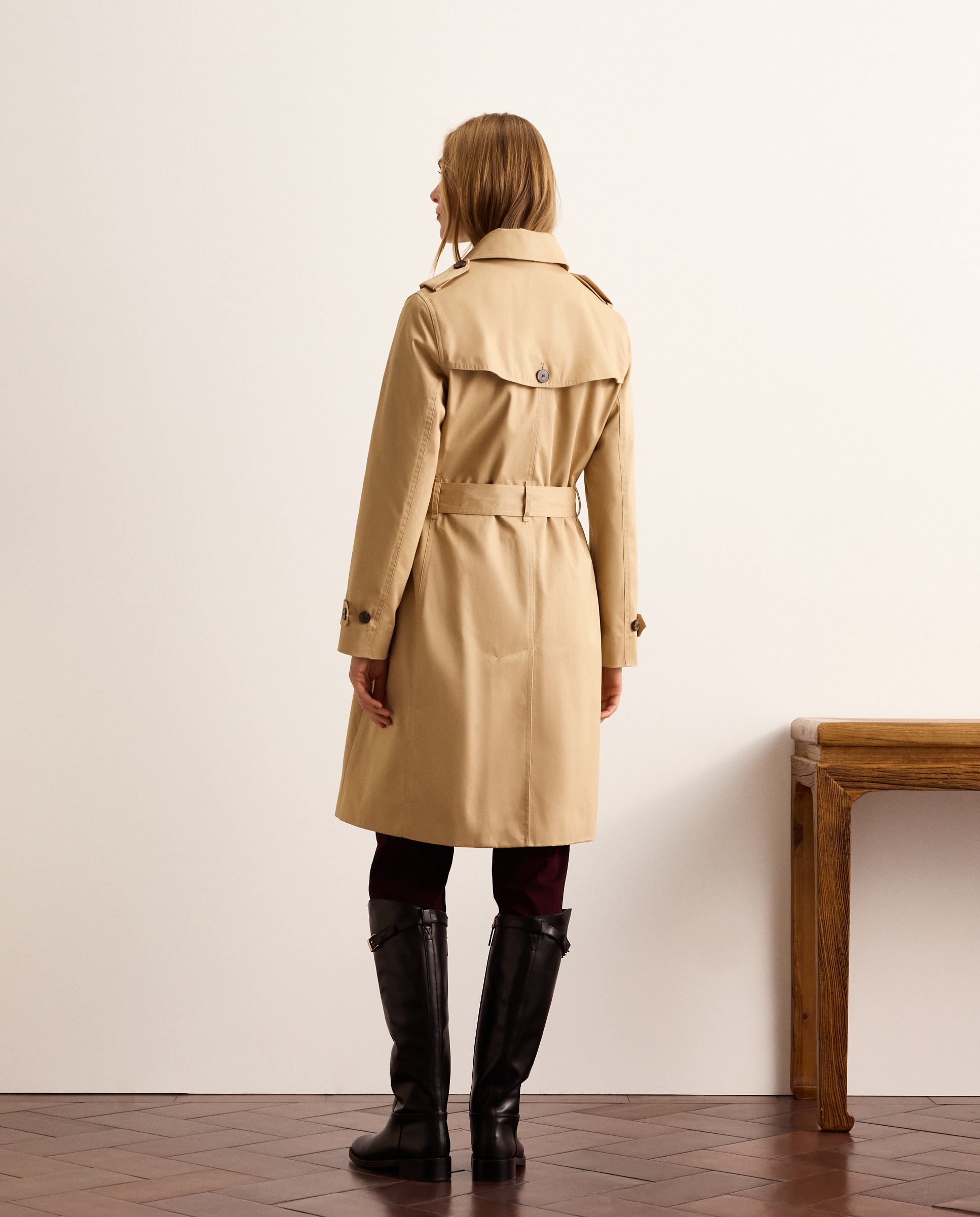 Gabardina clásica de mujer water repellent - Lloyd's - Beige Beige-4
