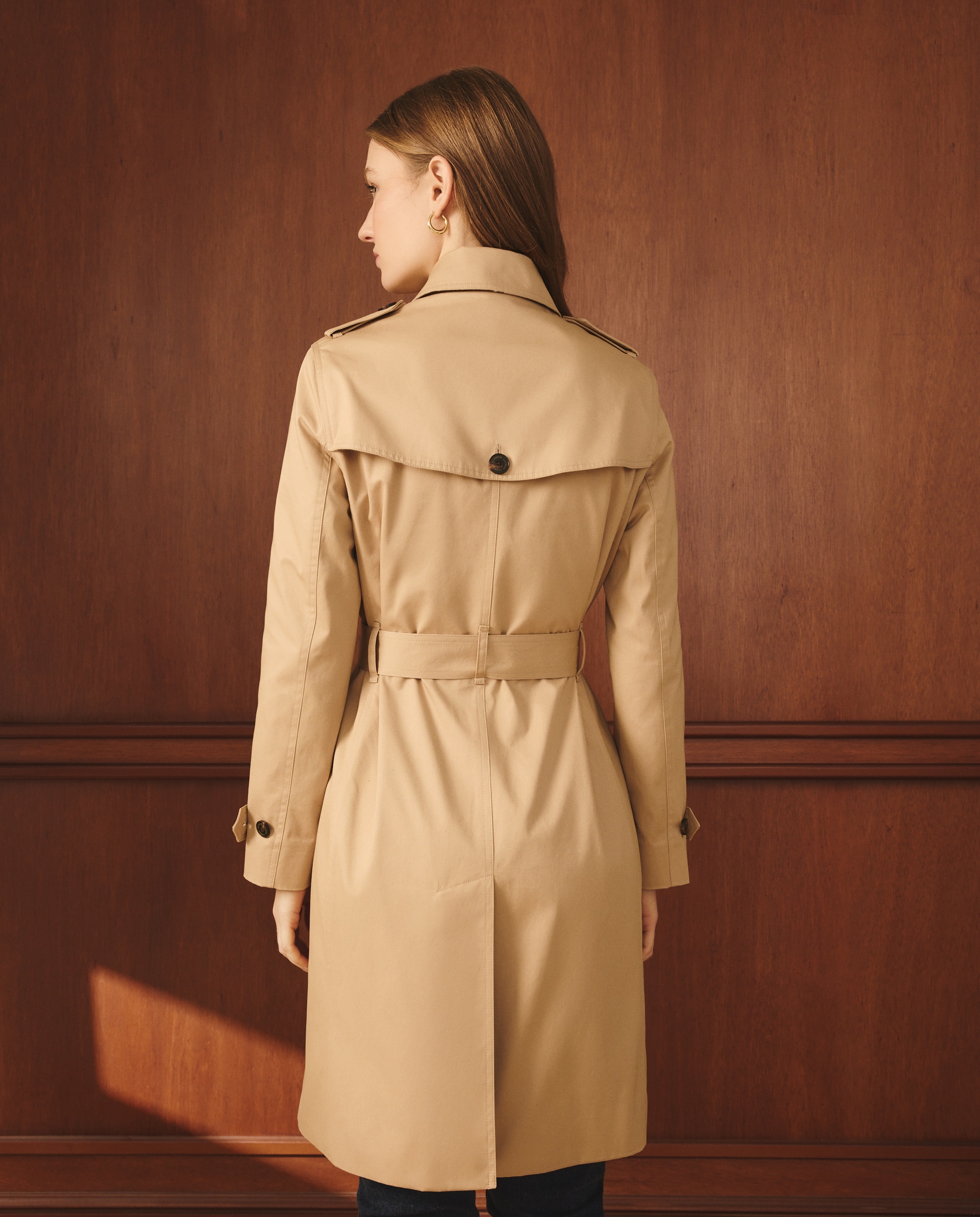 Gabardina clásica de mujer water repellent - Lloyd's - Beige Beige-5