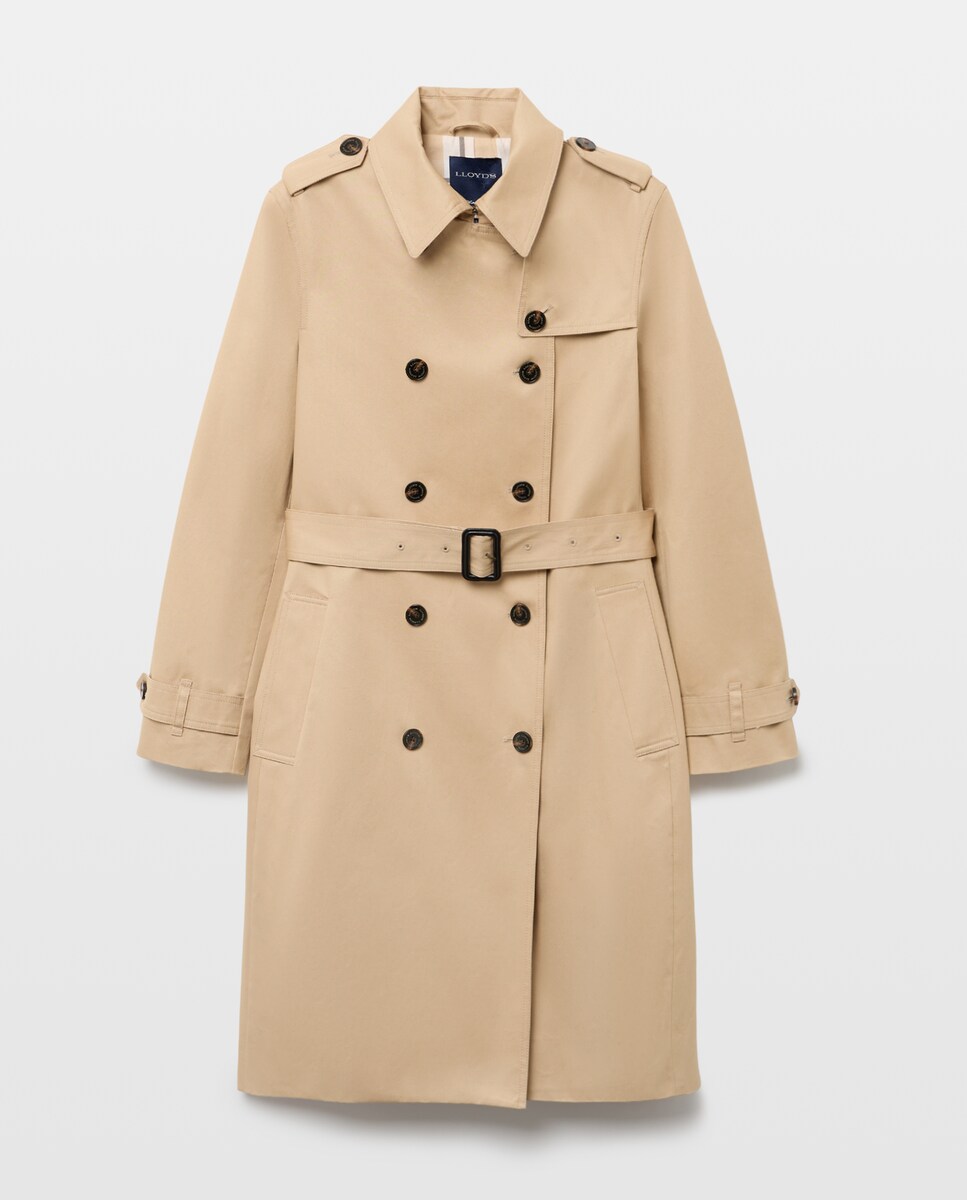 Imagen 0 de Gabardina clásica de mujer water repellent Beige
