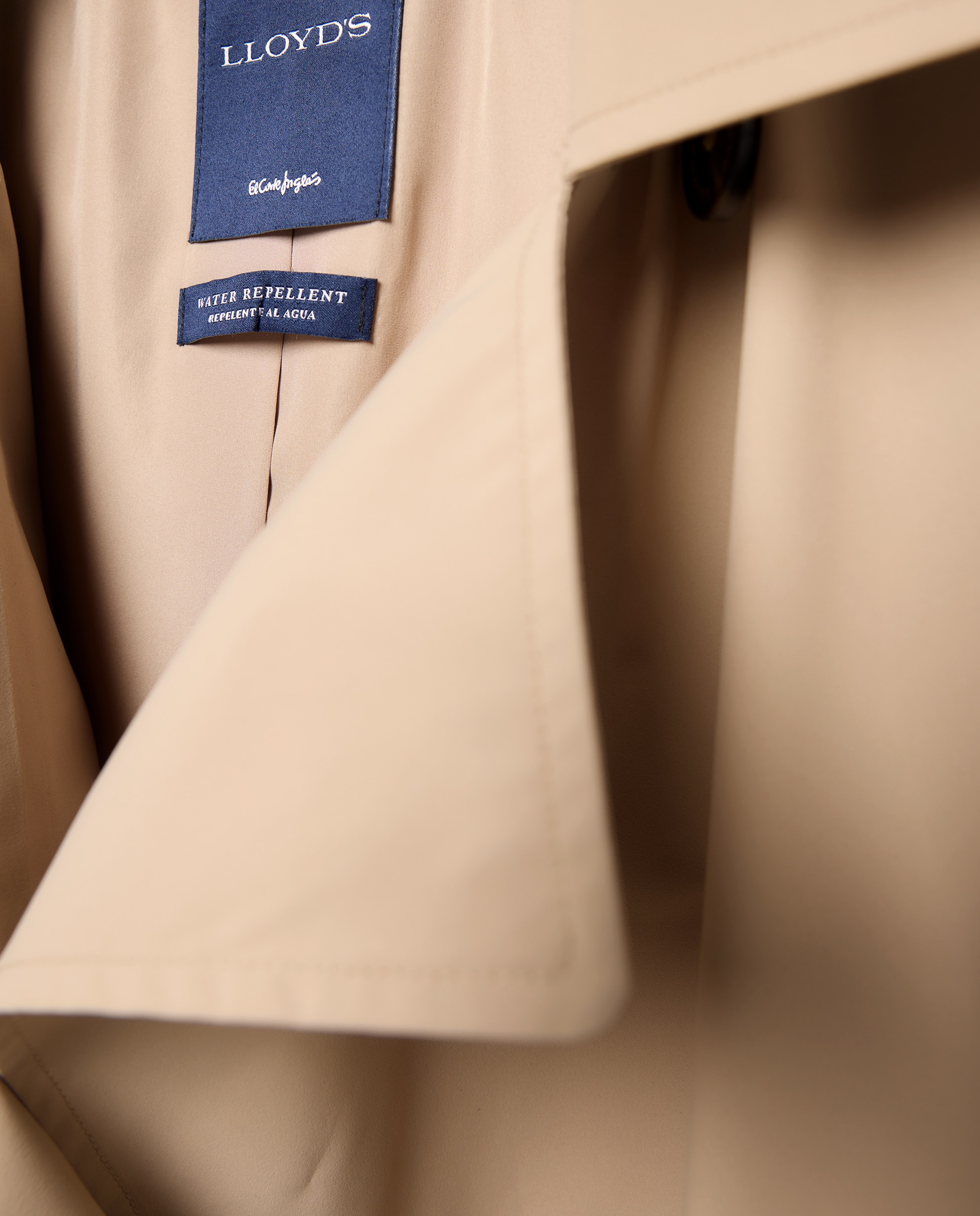 Gabardine clássica com capuz Bege-6