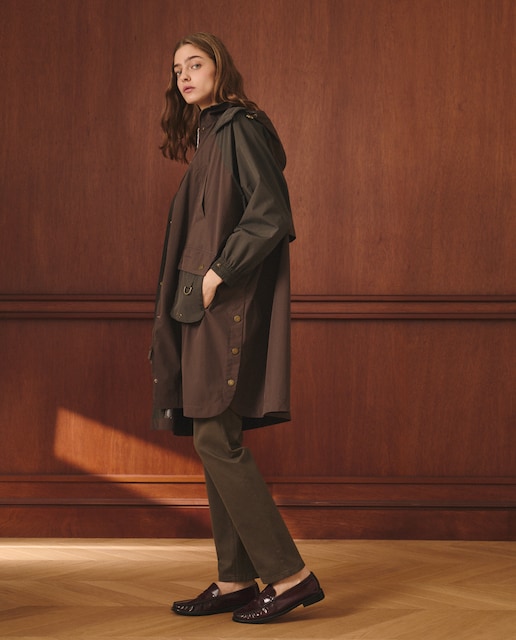 Imagen 0 de Capa larga lisa para la lluvia de mujer