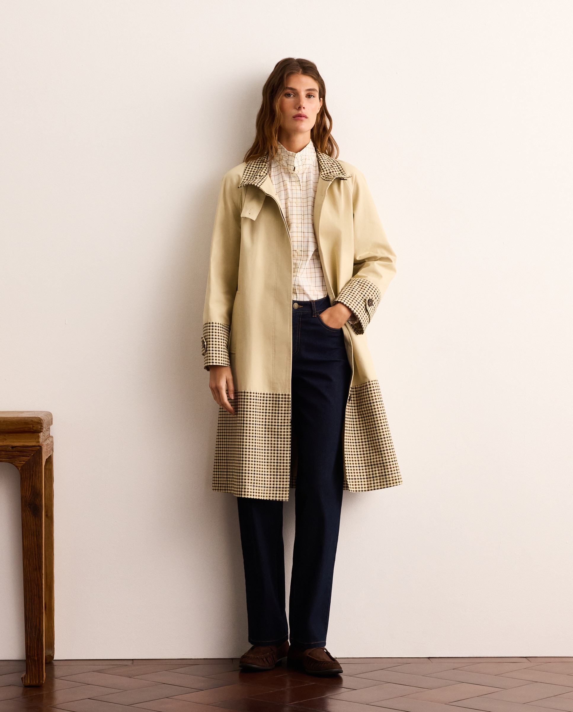 Imagen 2 de Gabardina de mujer cuello chimenea - Lloyd's - Beige Beige