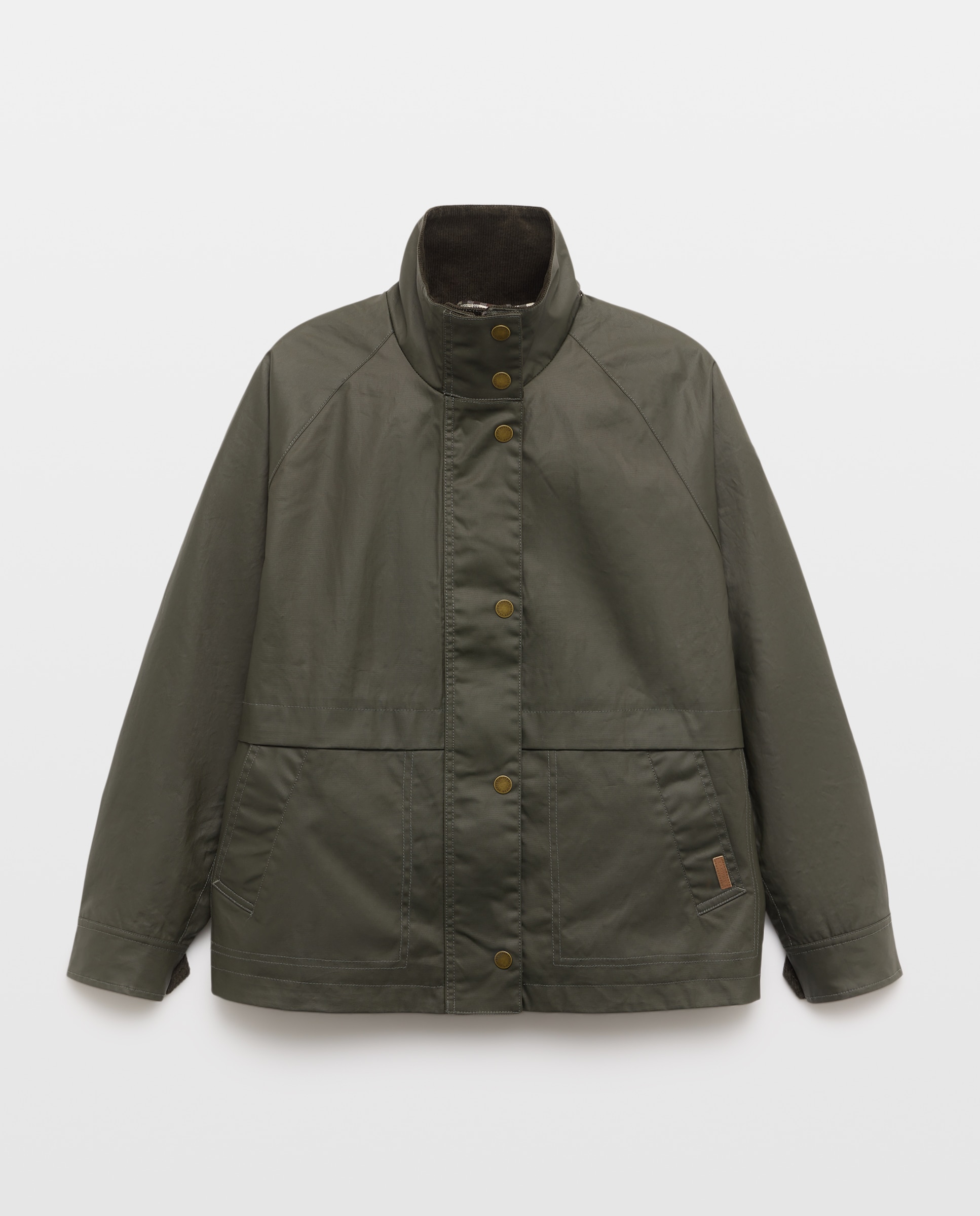 Parka Curta Lisa 520 Caqui-5