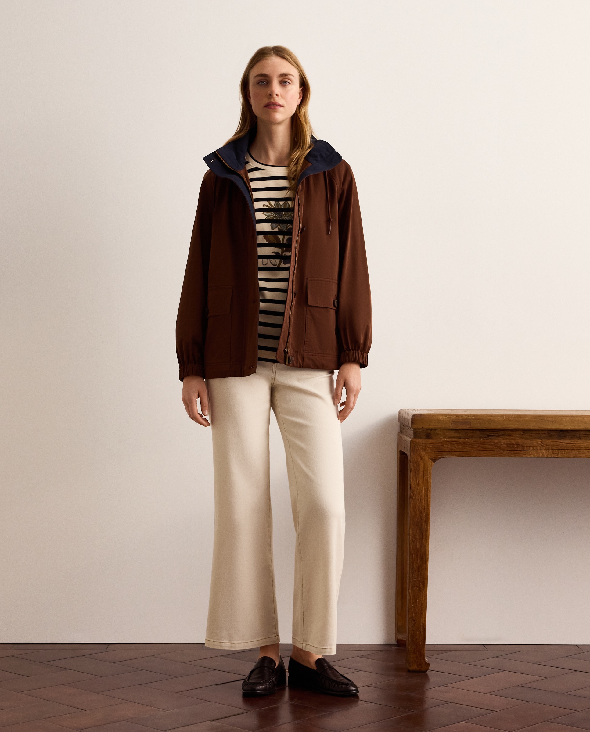 Parka de mujer con capucha - Lloyd's - Marrón Marrón-1