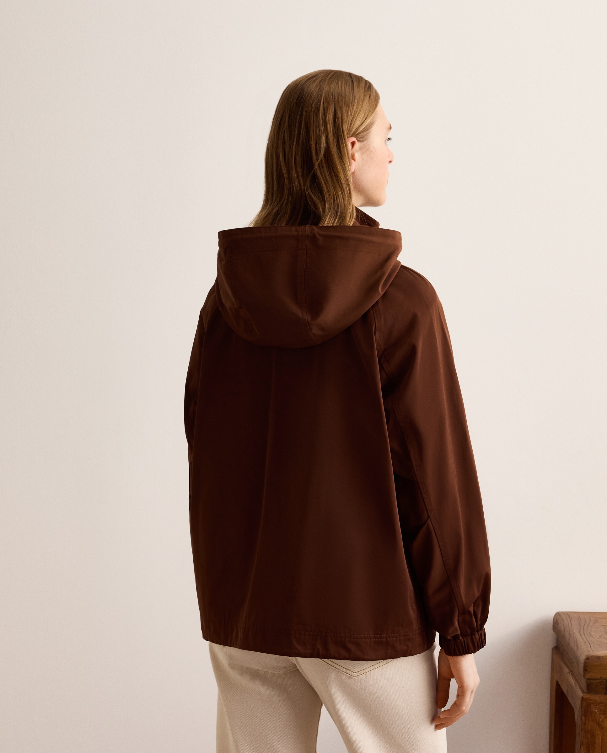 Parka de mujer con capucha - Lloyd's - Marrón Marrón-3