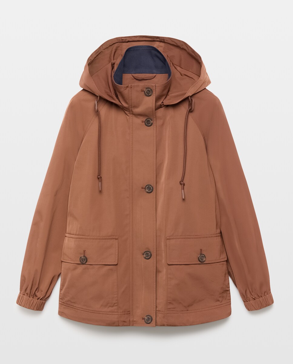 Imagen 0 de Parka de mujer con capucha Azul marino