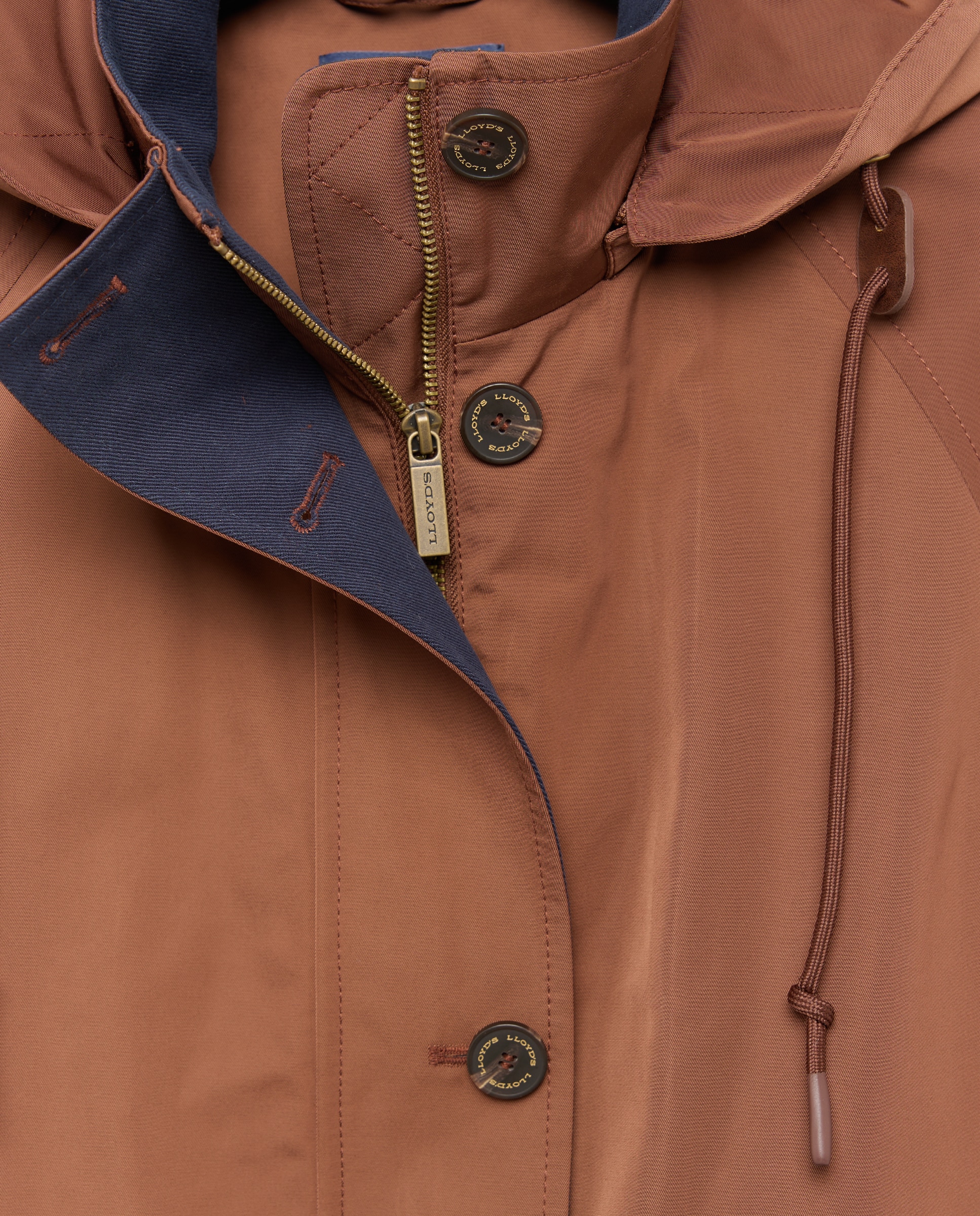 Parka de mujer con capucha - Lloyd's - Marrón Marrón-6